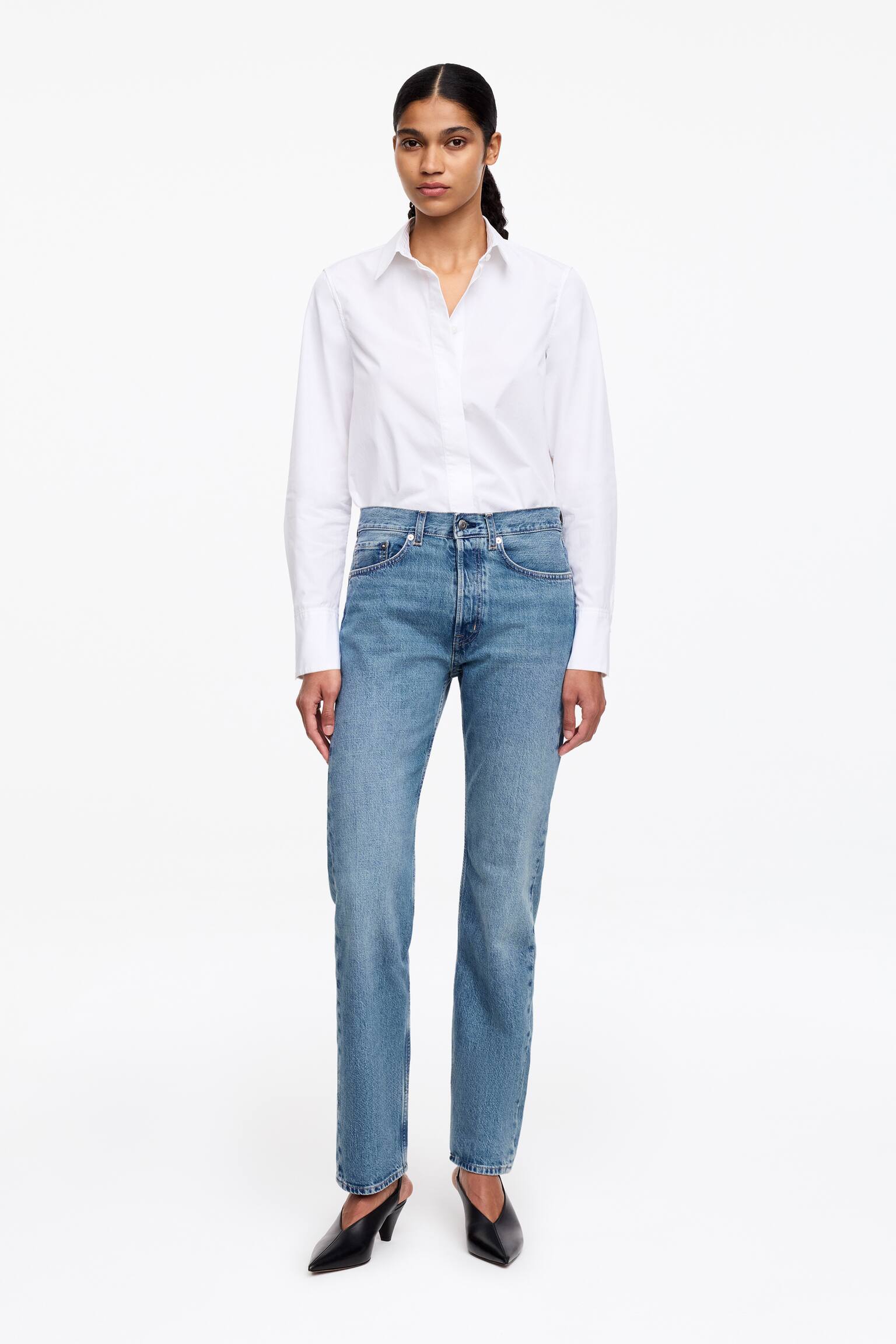 SNOW Straight Jeans - Mittelblau/Weiß/Cremeweiß/Taubenblau/Schwarz - 1