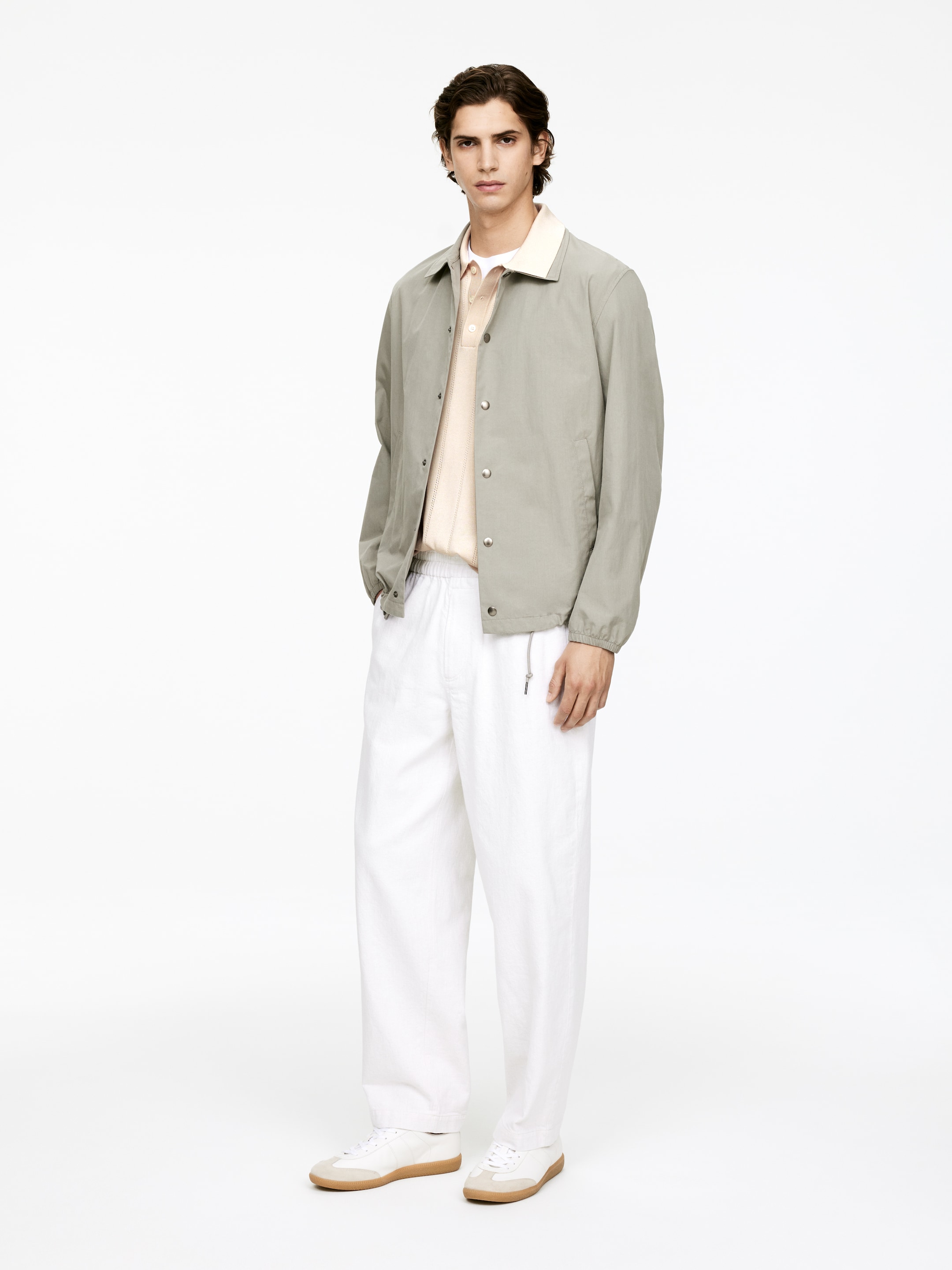 Agrandir l'image: Polo en maille pointelle - Beige - HOMME | H&M CH 4
