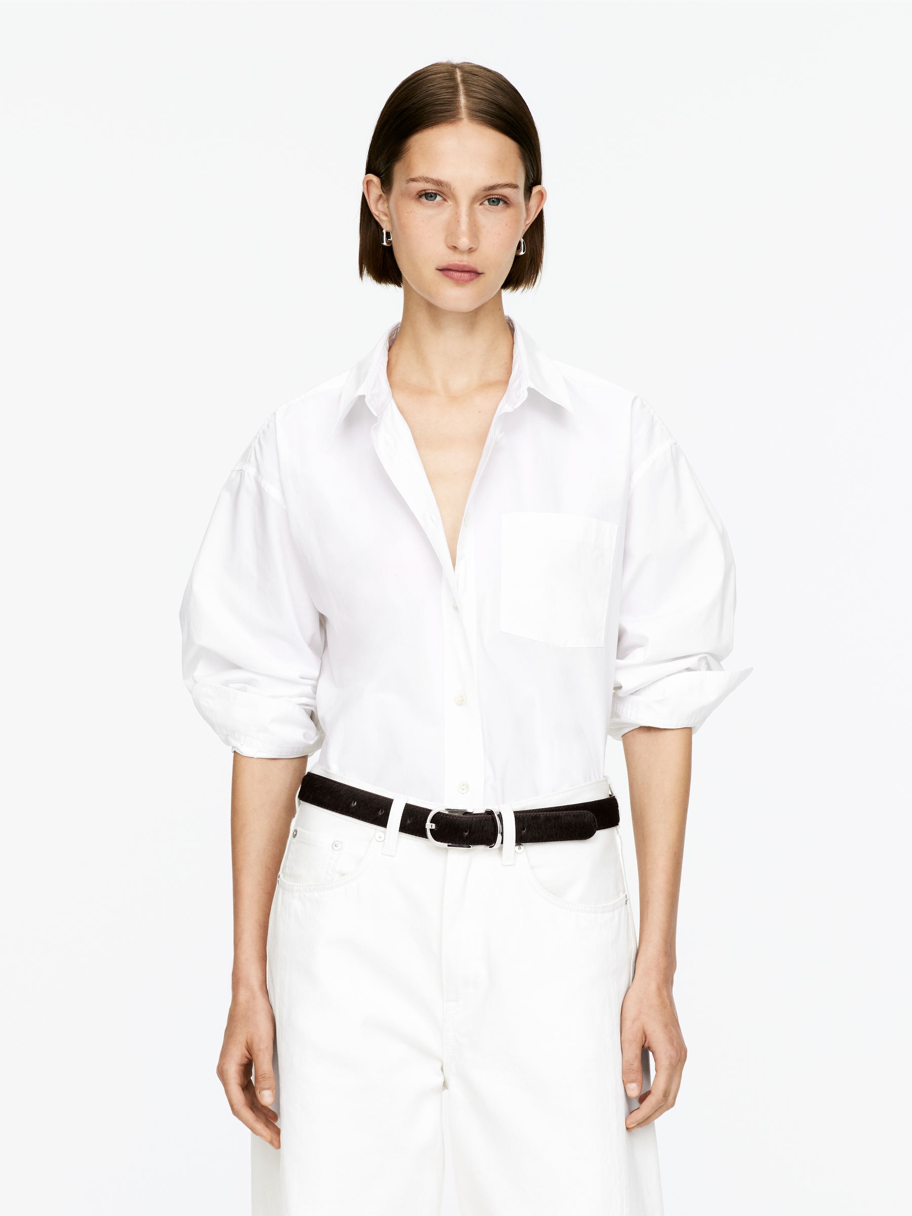 Pony Hair-Effect Leather Belt - Brown - Women - StillMedia/Lookbook - 4