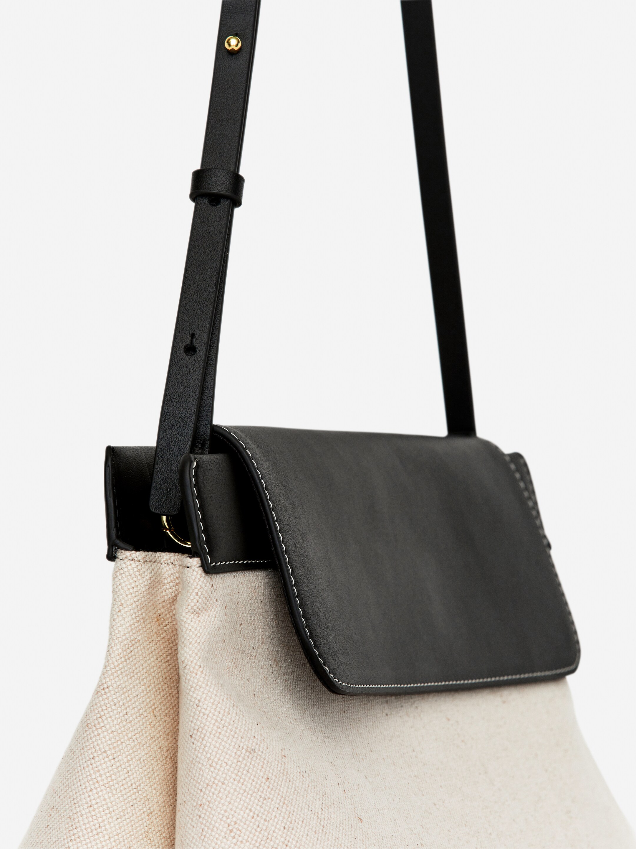 Agrandir l'image: Sac en toile et cuir - Beige clair - FEMME | H&M FR 4