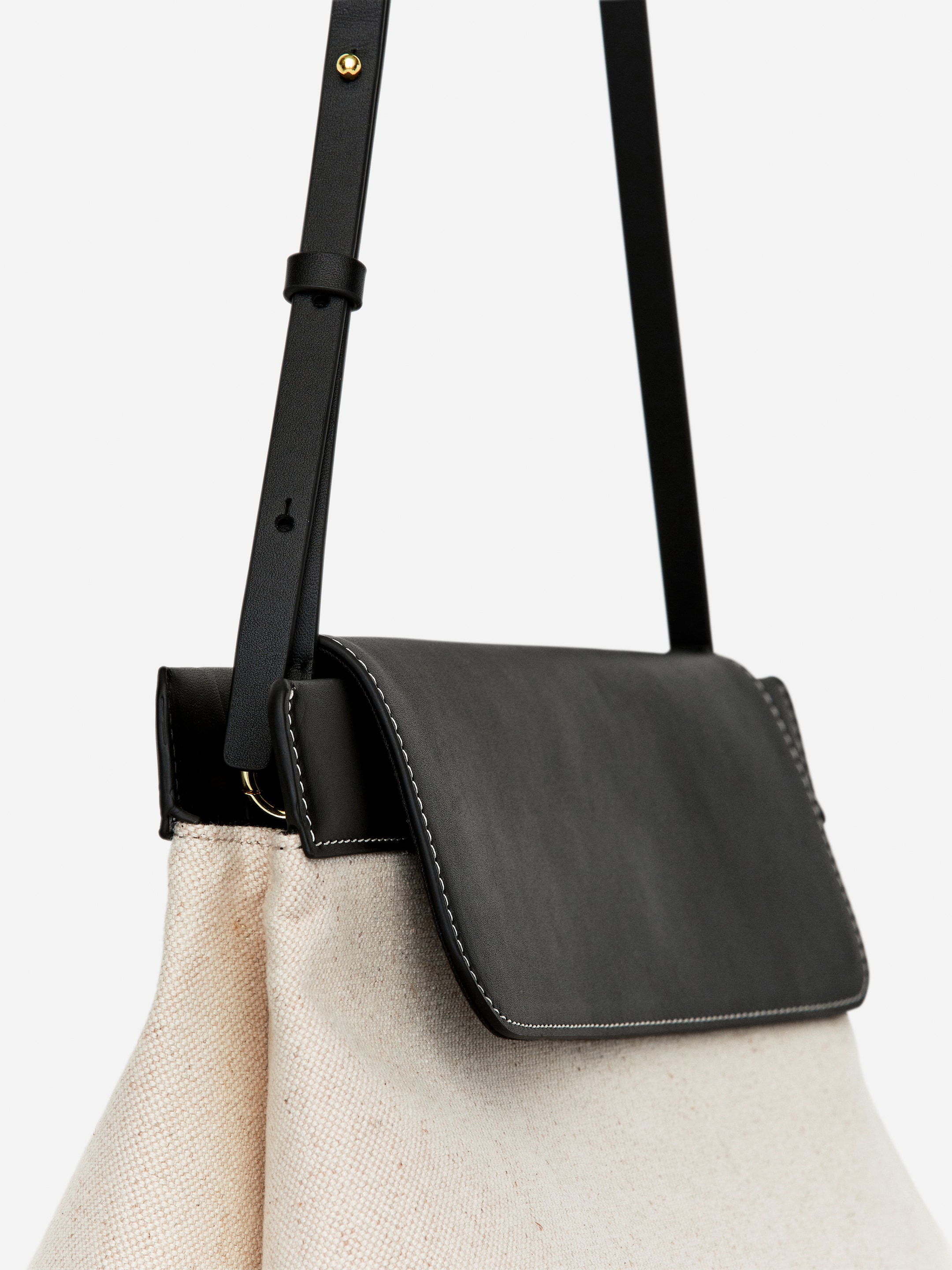 Canvas-Leather Bag - Light Beige - Women - StillMedia/DescriptiveDetail - 1