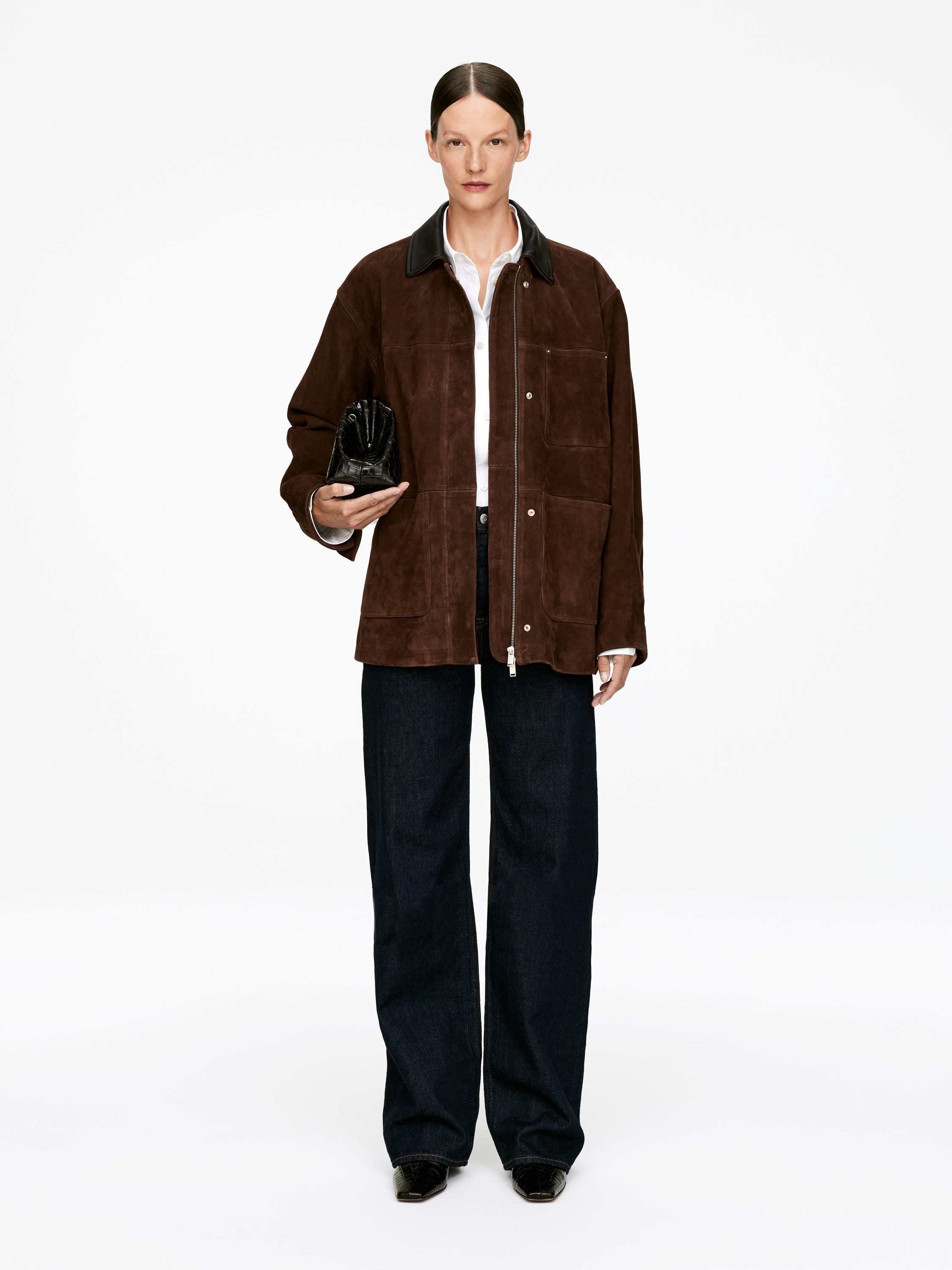 Suede Jacket-#443B33-16821
