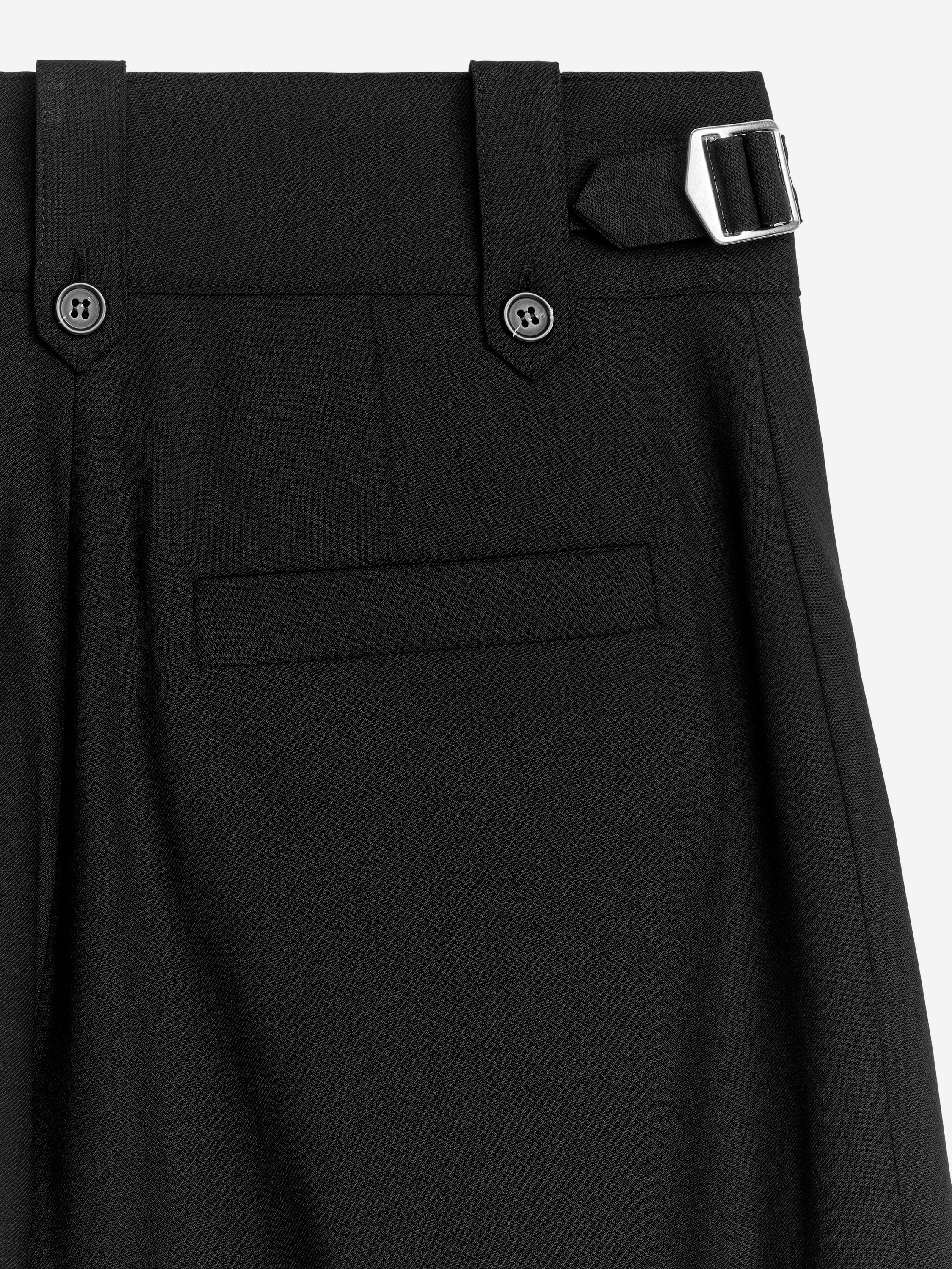 Wide Twill Trousers - Black - Loose fit - Homeware - StillMedia/DescriptiveDetail - 2