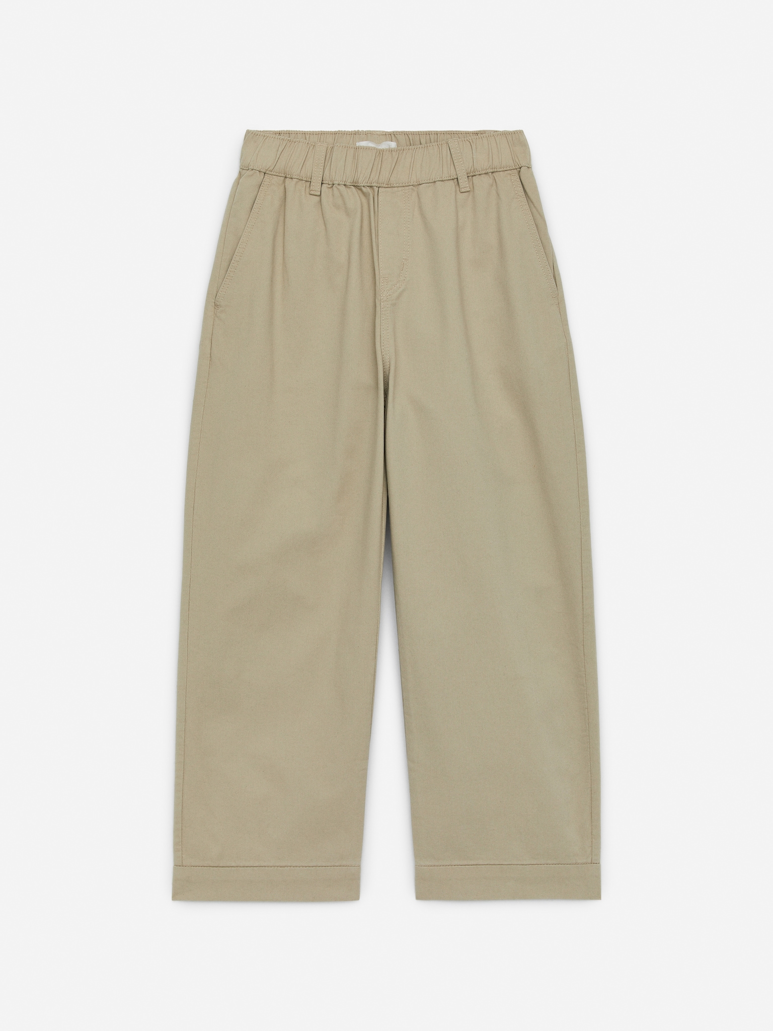 Pantaloni Chino Largi - Bej