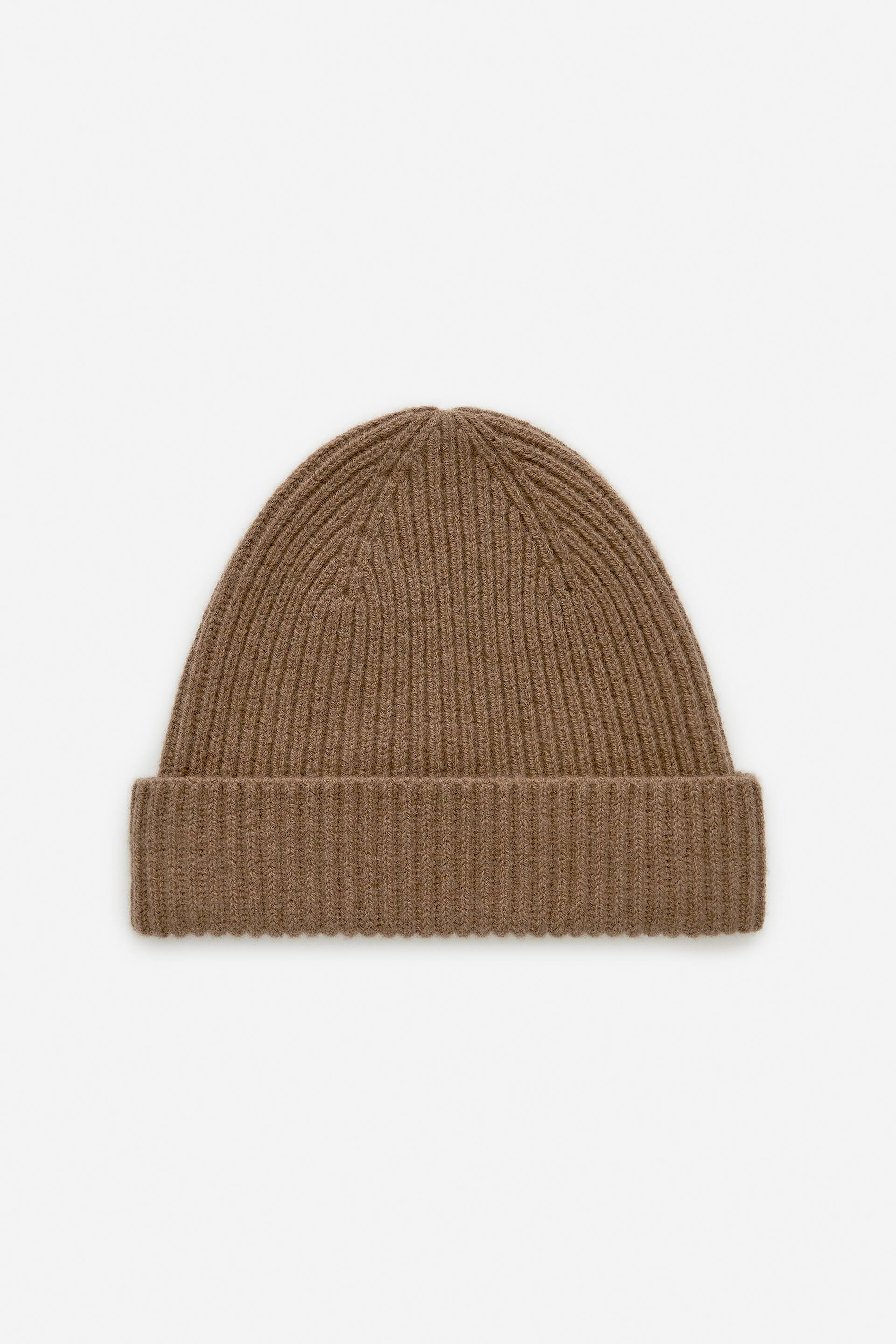 Vezi imaginea mai mare: Rib-Knit Wool-Blend Beanie - Beige - BĂRBAŢI | H&M RO 1
