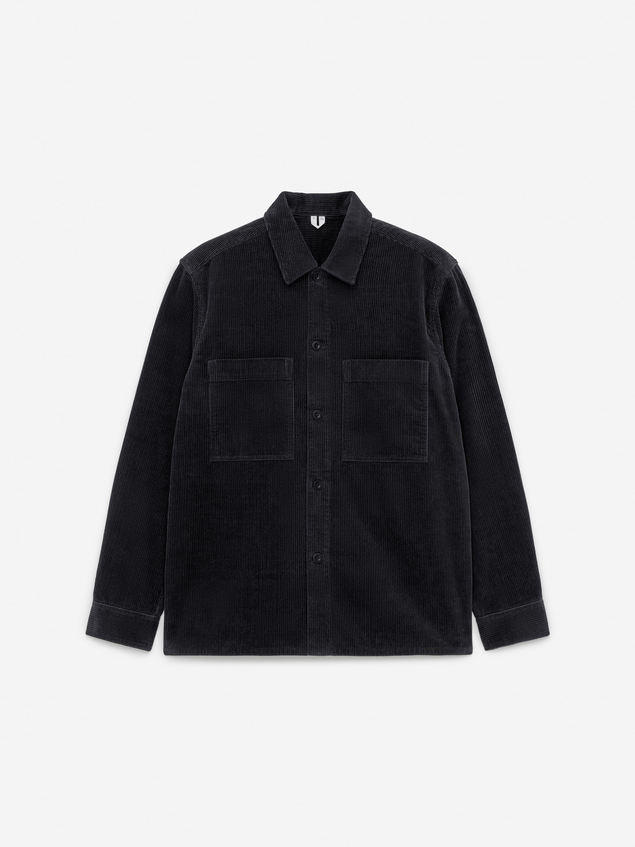 Visa större bild: Overshirt i manchester - Off-black - HERR | H&M FI 1