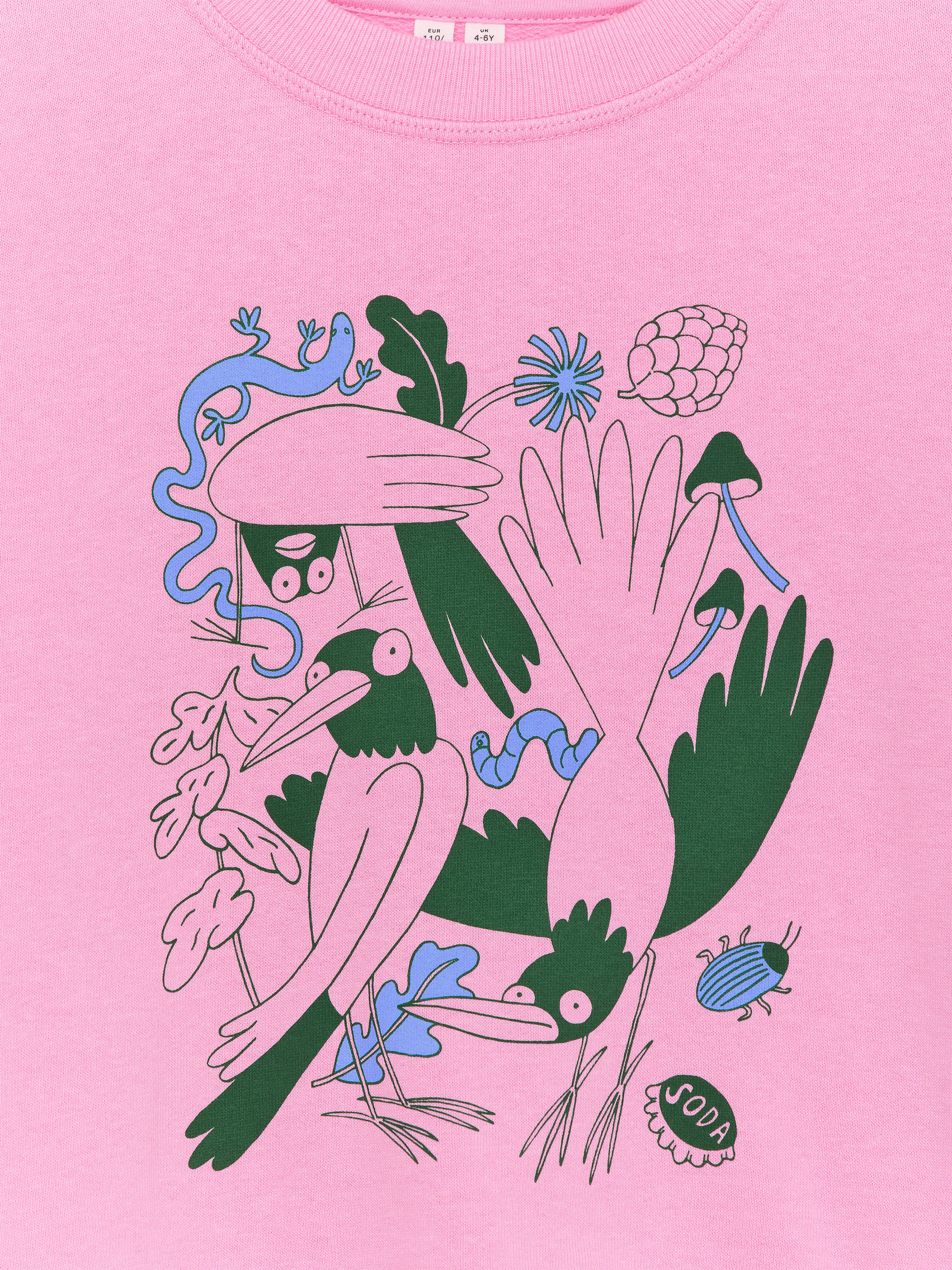 Relaxed Sweatshirt - Pink/Birds - Relaxed fit - Children - StillMedia/DescriptiveDetail - 3