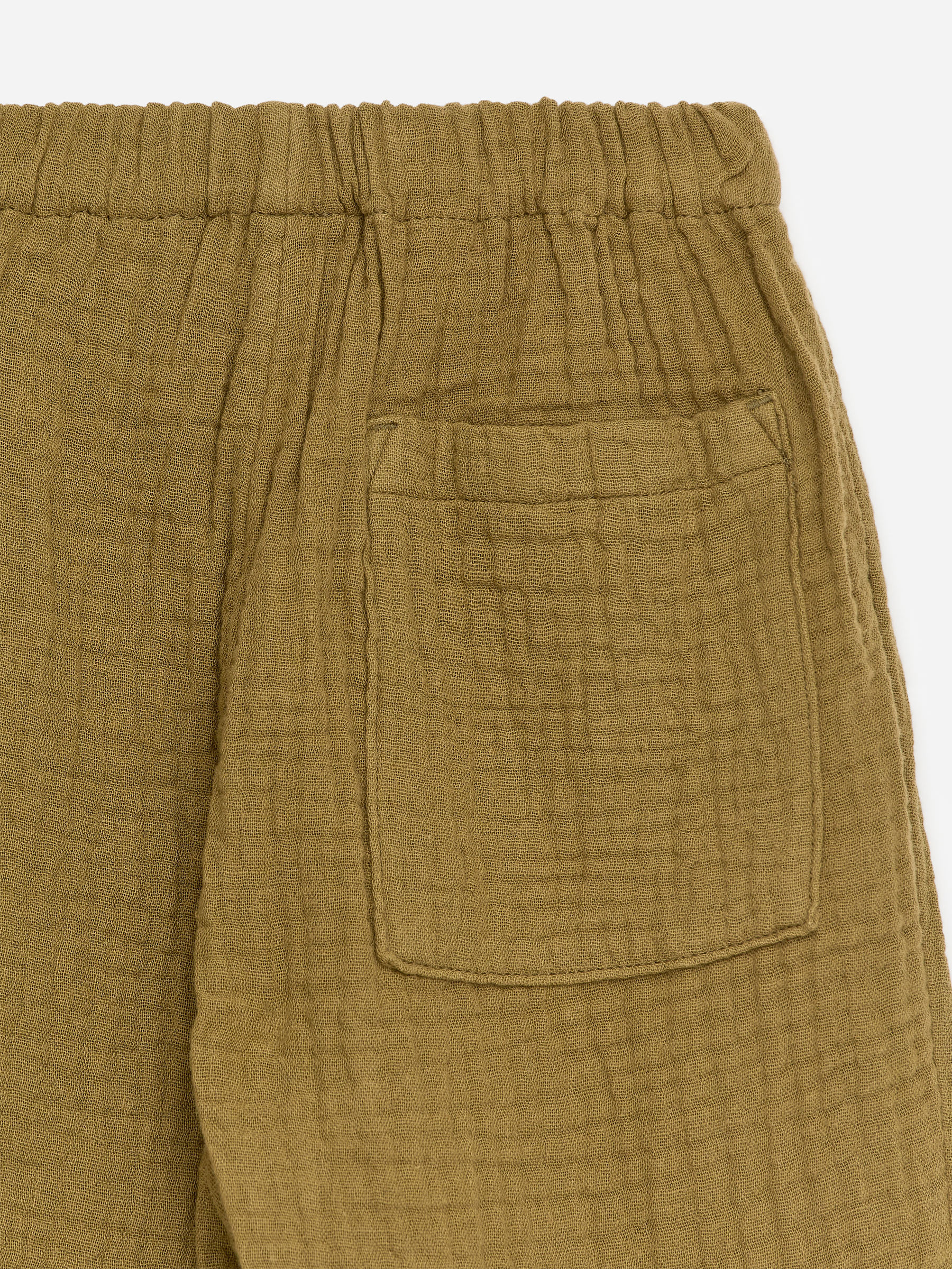 Pantalon en mousseline de coton - Vert kaki - Loose fit - Enfant - StillMedia/DescriptiveDetail - 3