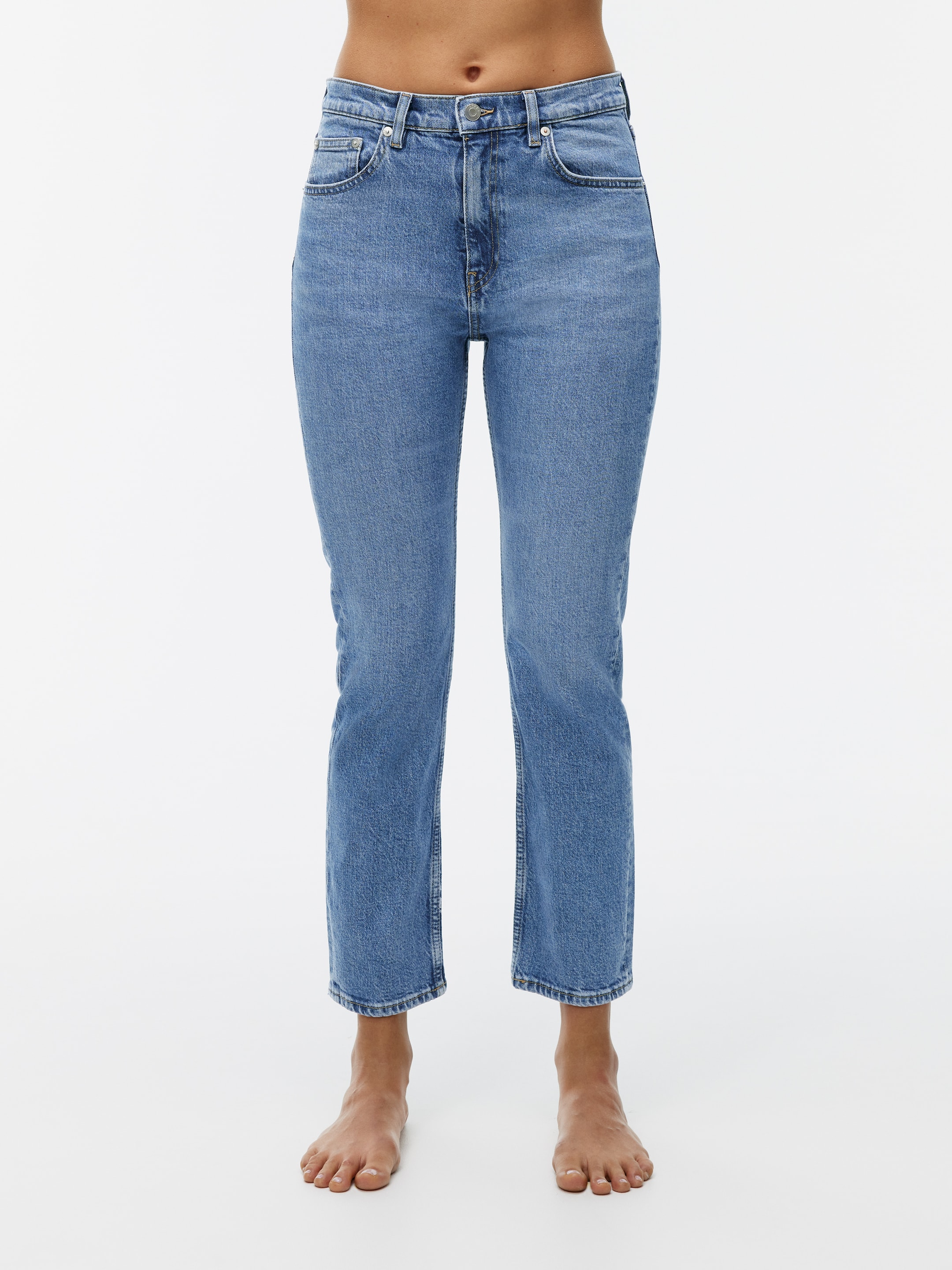 Zobacz większy obraz: Jeansy slim JADE CROPPED - Niebieski - ONA | H&M PL 2