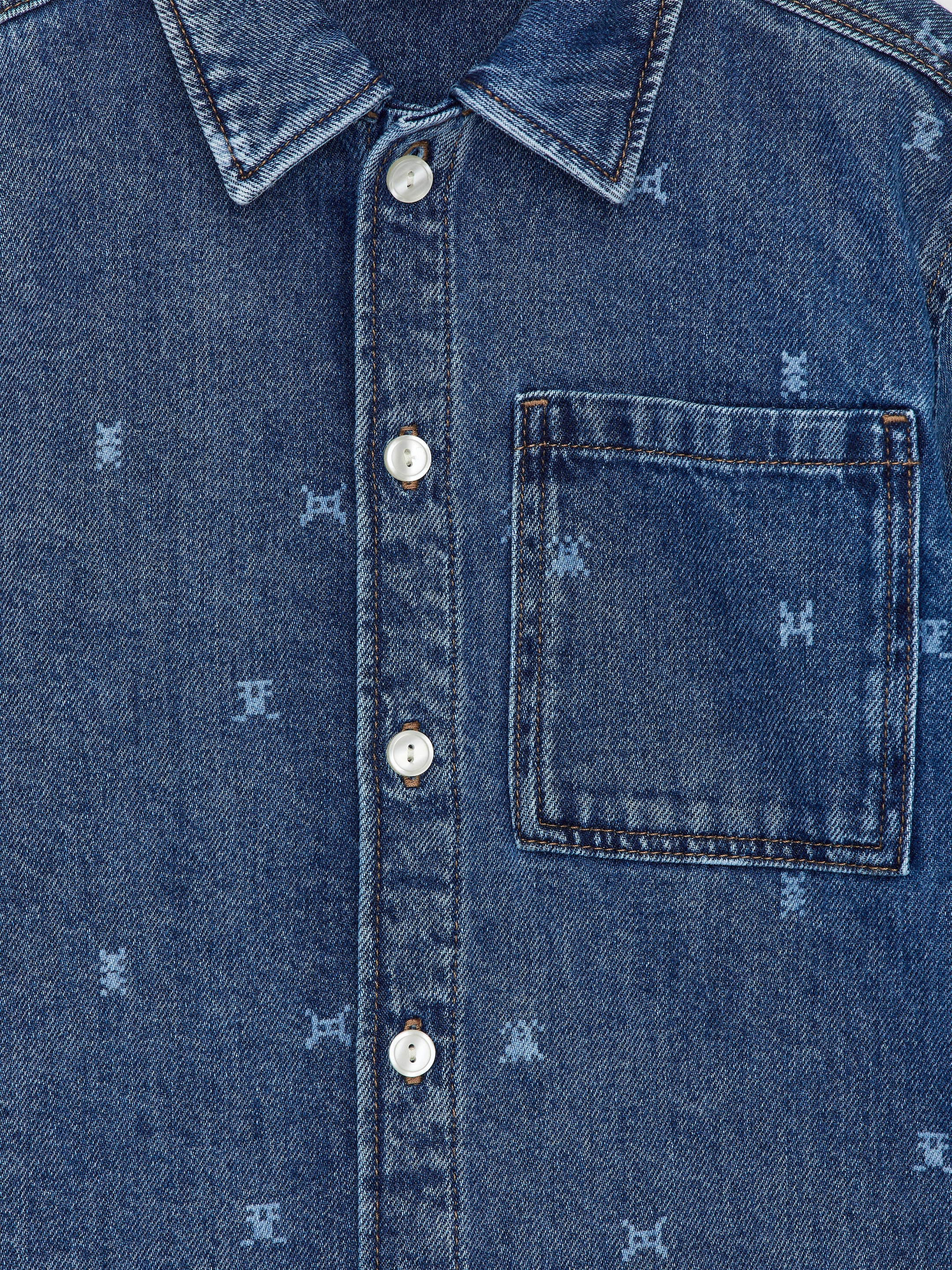 Visualizza immagine più grande: Camicia in denim con stampa - Blu - BAMBINO | H&M IT 3