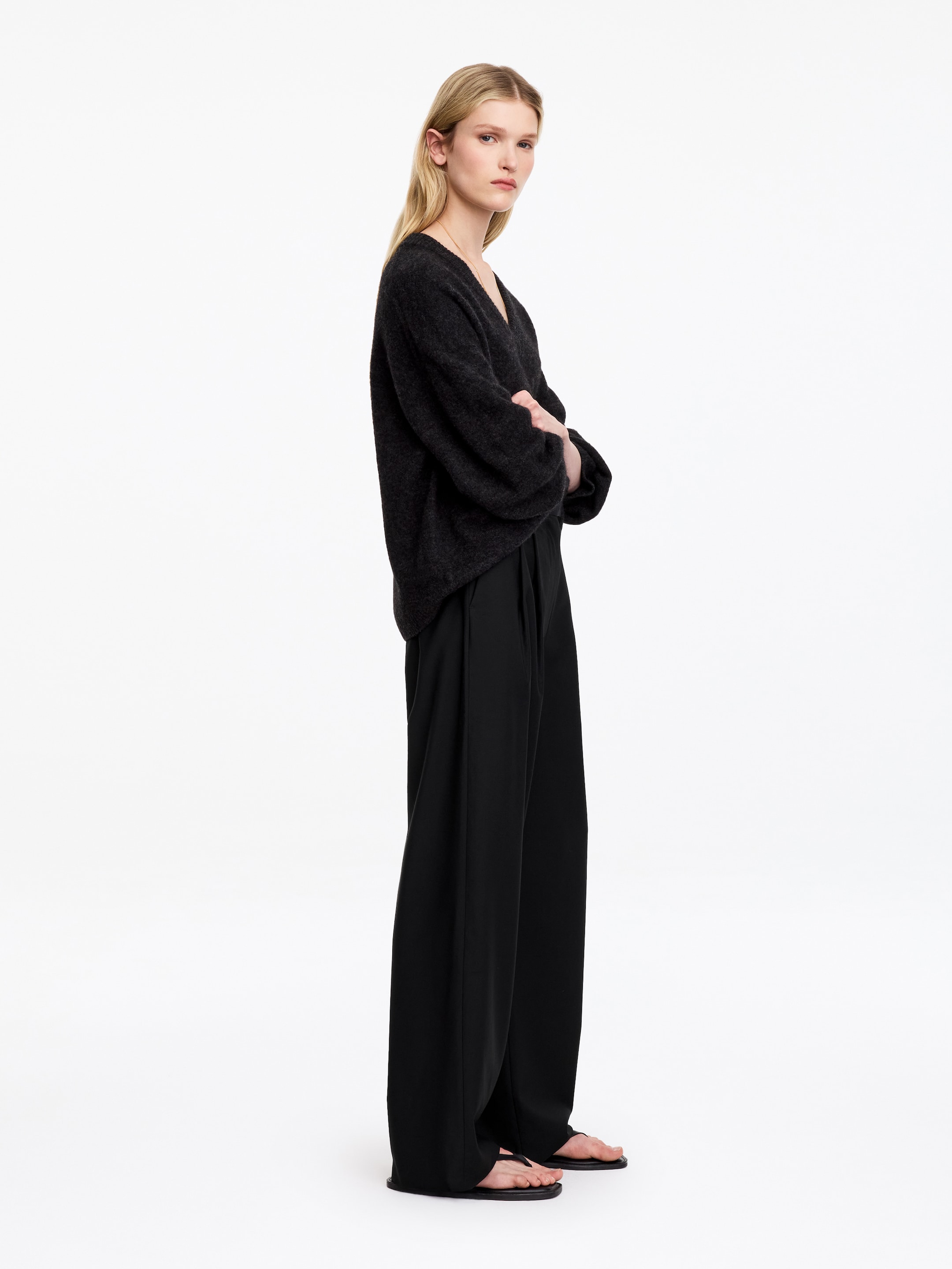 Pantalones de sastre anchos - Negro - Corte holgado - women - StillMedia/Lookbook - 9