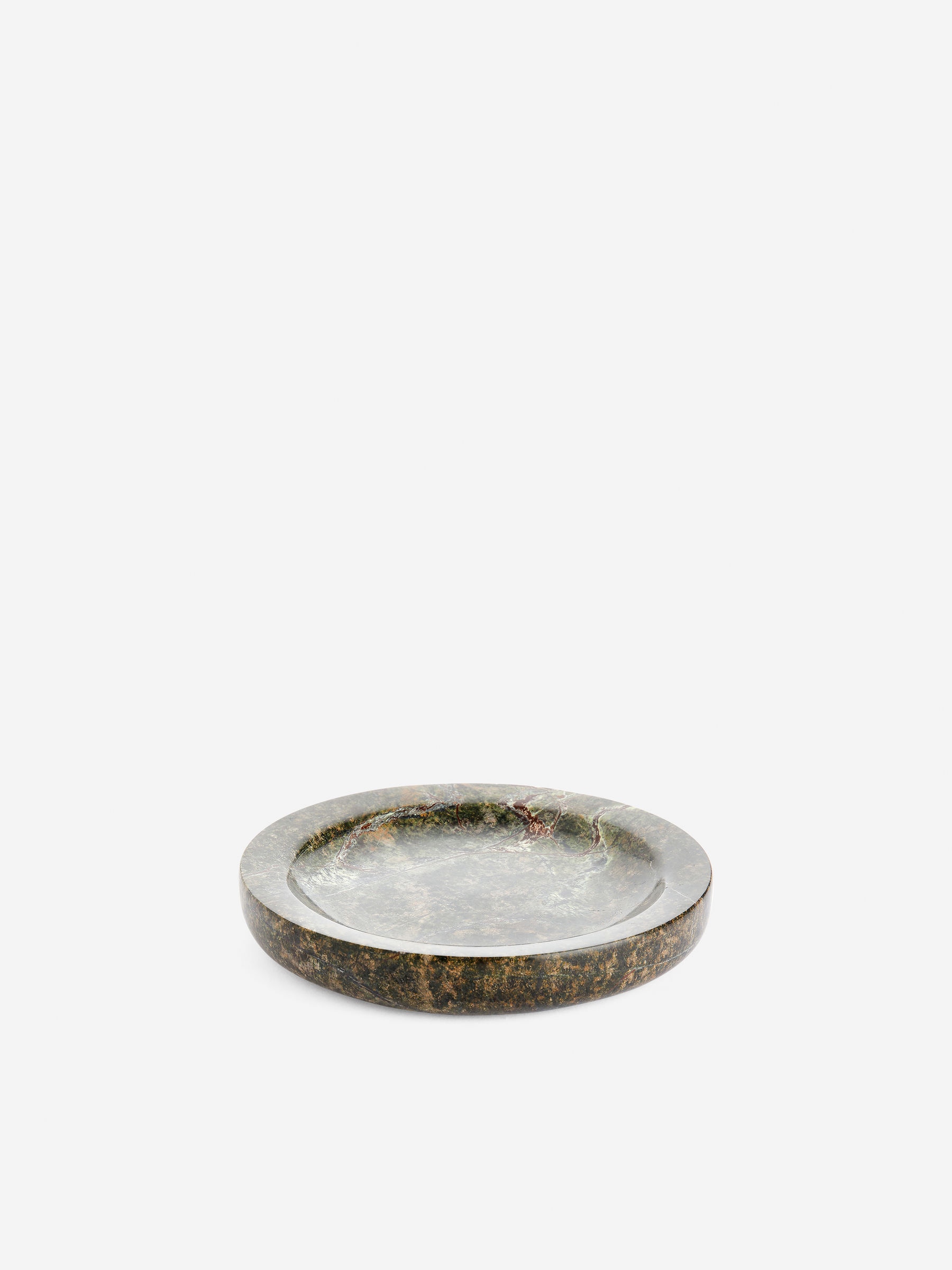 Marble Plate 16 cm-#5D6A46-13439