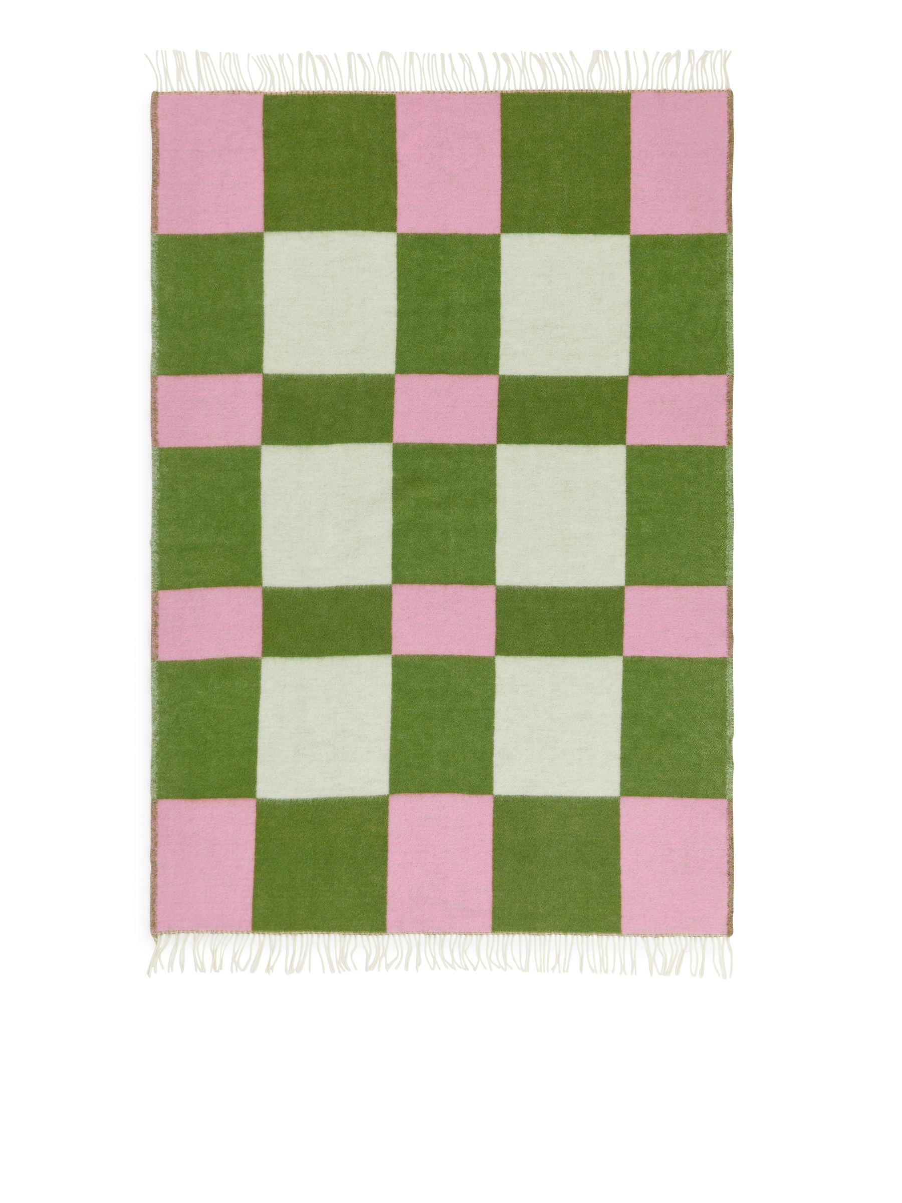 Evelina Kroon Wool Blanket - Green/Check - Homeware - StillMedia/DescriptiveStillLife - 2
