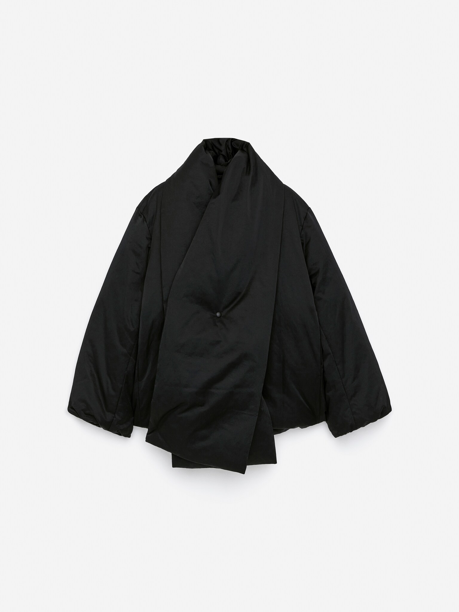 Veste avec écharpe Upcycled Down - Noir - 8