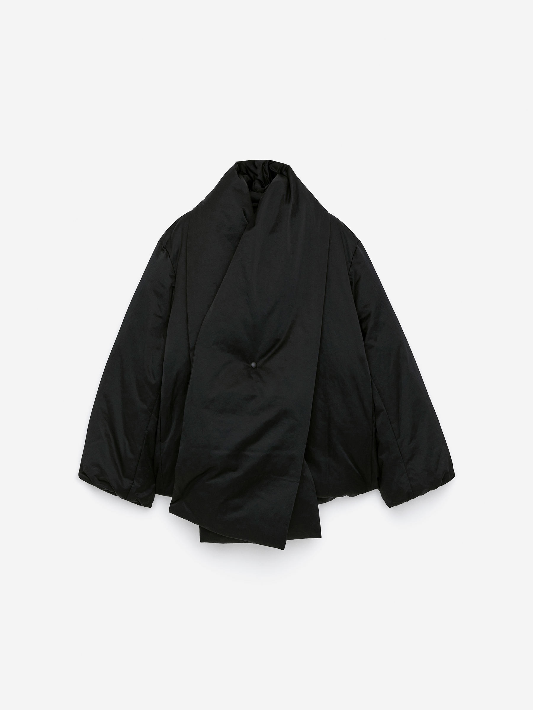 Upcycled Down Scarf Jacket - Black - Regular fit - Women - StillMedia/DescriptiveDetail - 3