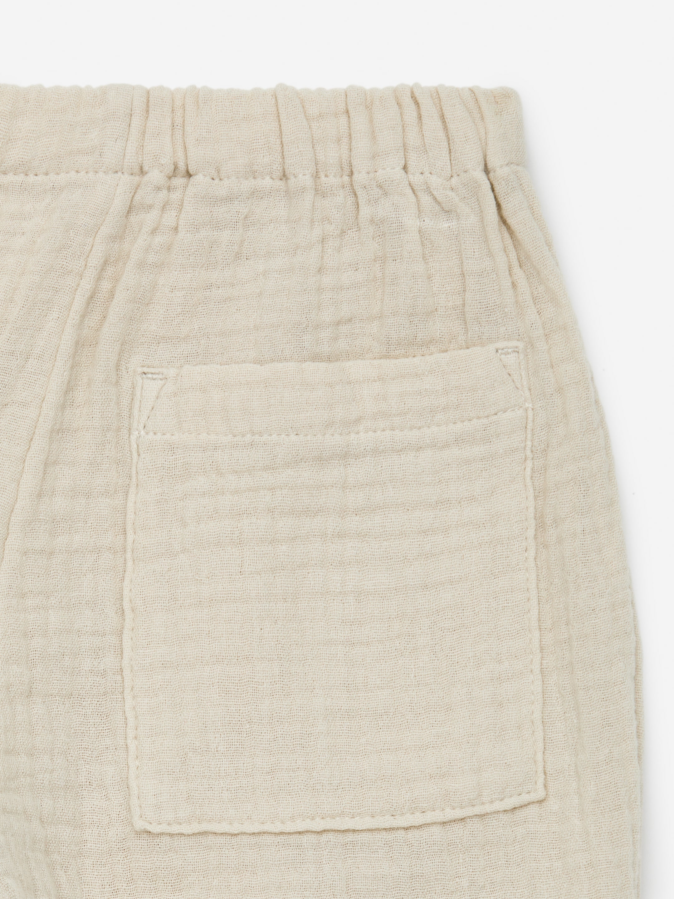 Pantalon en mousseline de coton - Beige - Loose fit - Enfant - StillMedia/DescriptiveDetail - 1