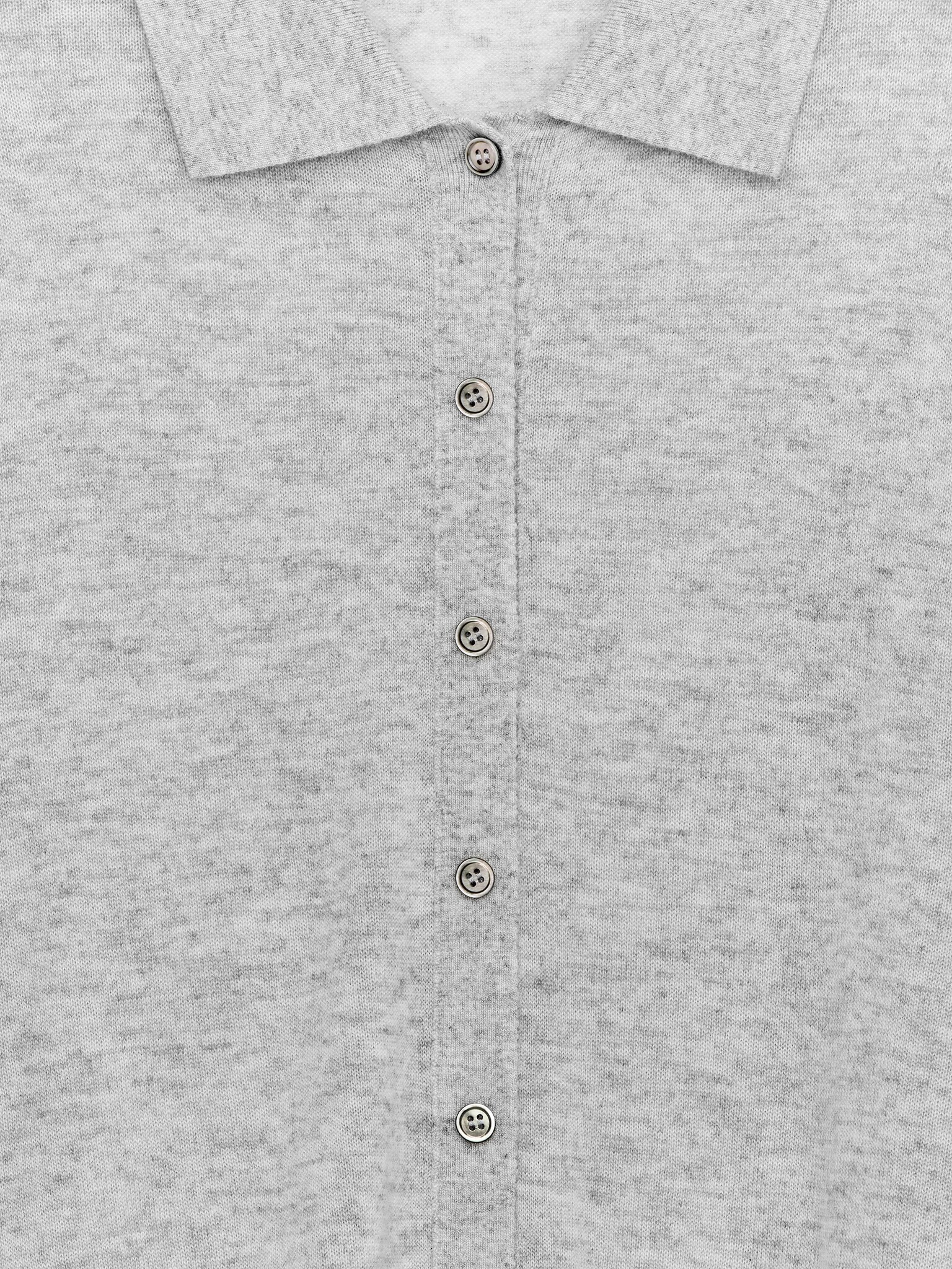 Cardigan din cașmir pur - Gri/Turcoaz deschis - 4