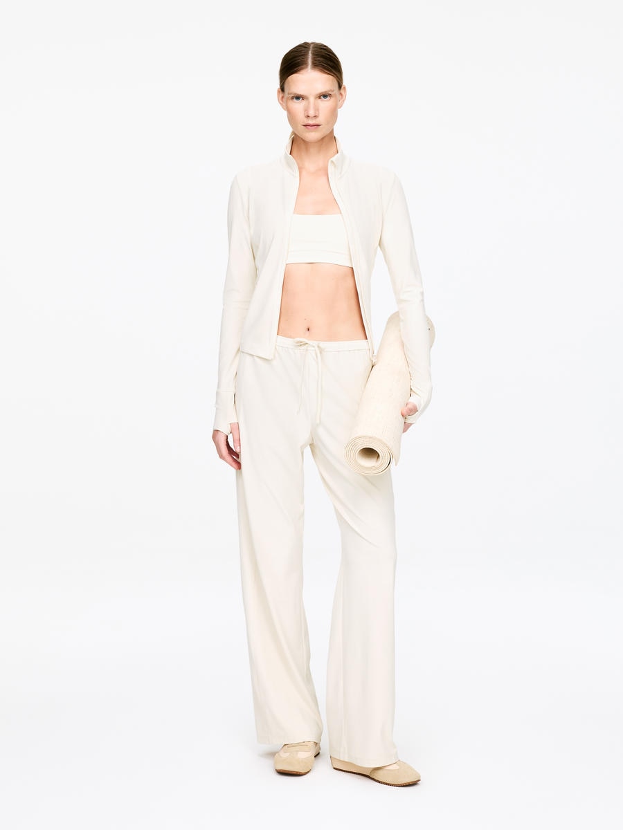 ARKET Women's  Wide Sports Trousers White,  size L