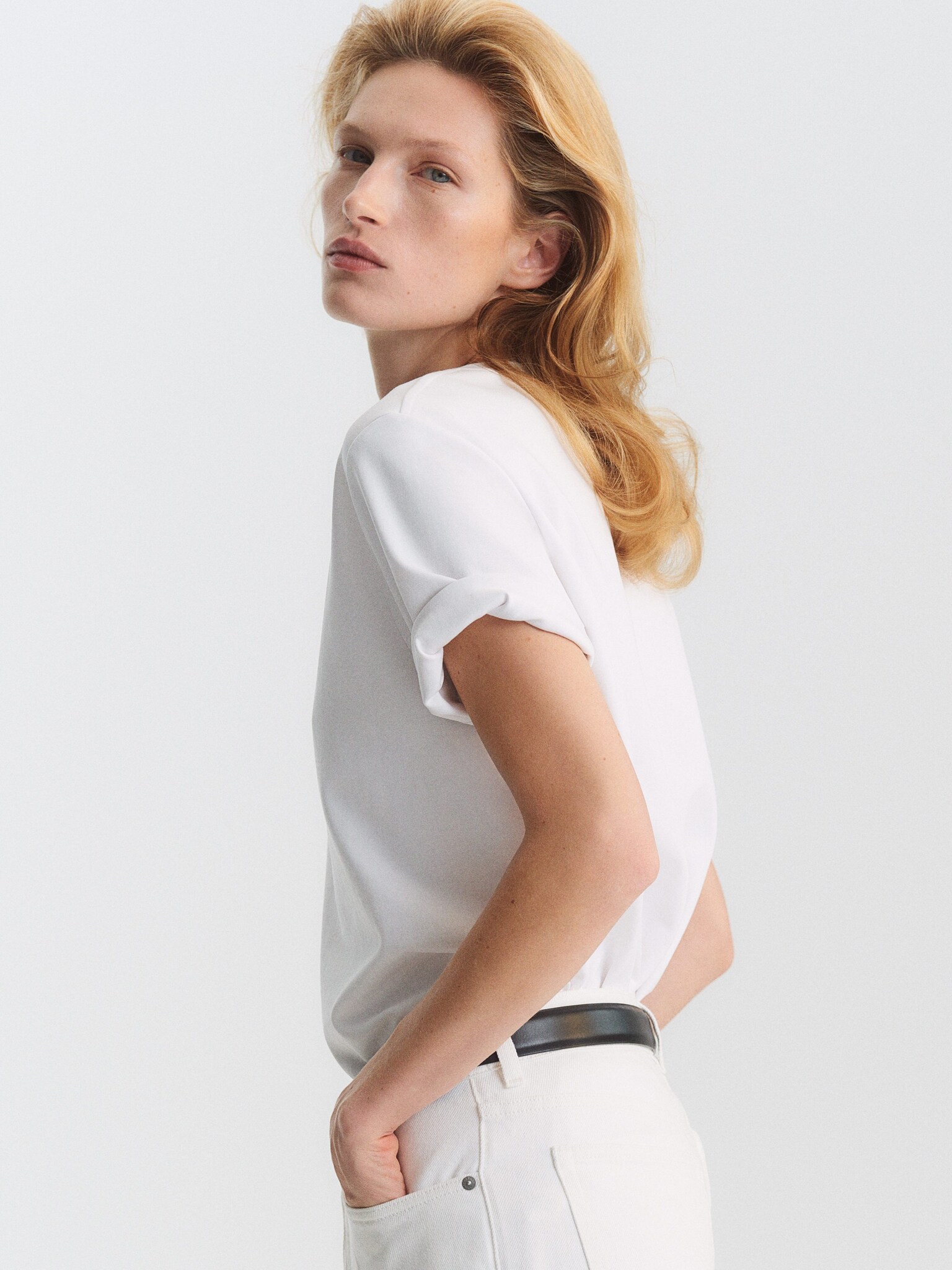 PEARL kraftig T-shirt - Hvid/Sort/Bordeaux/Pink/Taupe/Gråmeleret/Mørkeblå/Mørkebrun - 8