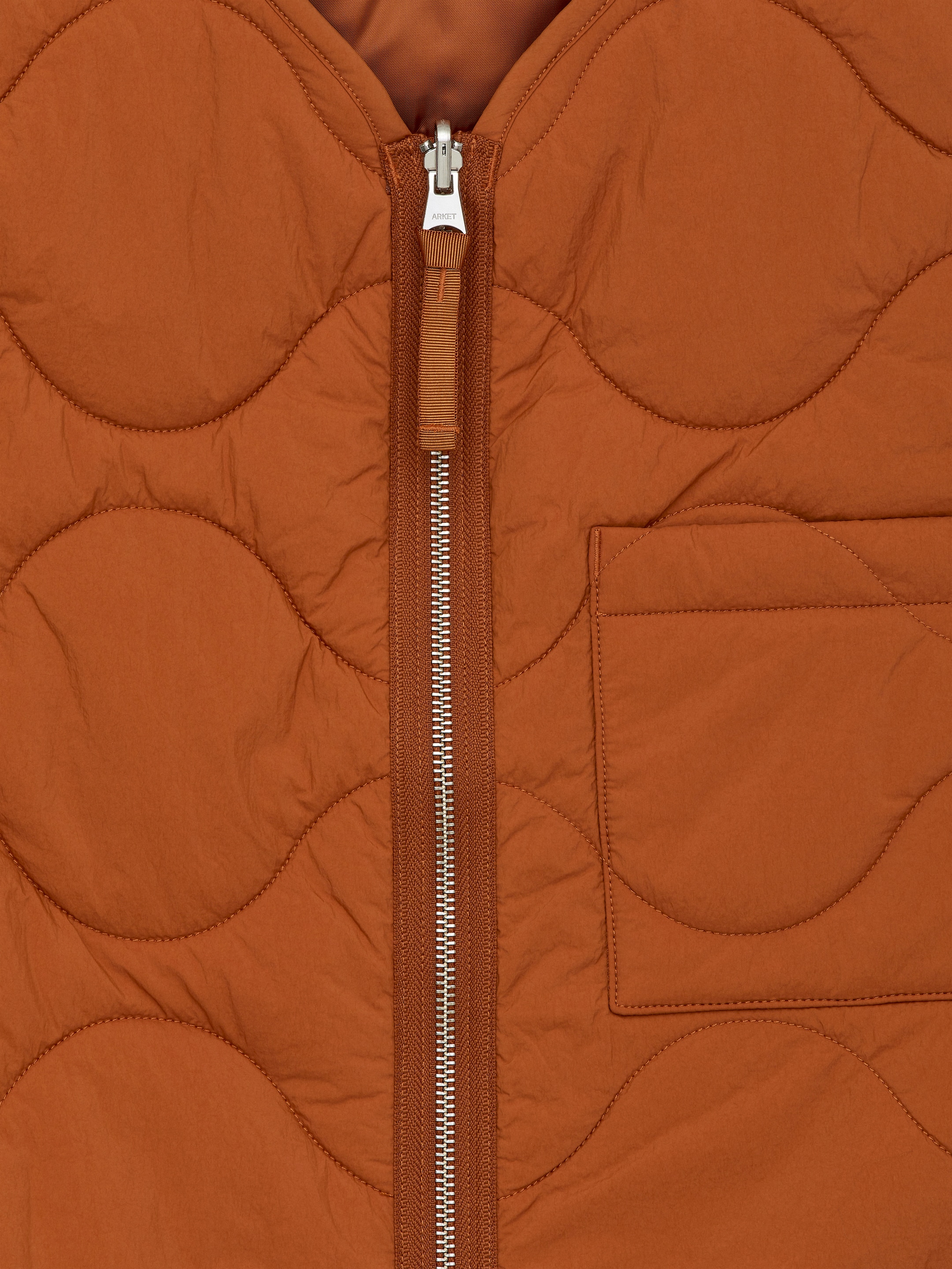 2-in-1 Quilted Liner Vest - Rust - Regular fit - Men - StillMedia/DescriptiveDetail - 3