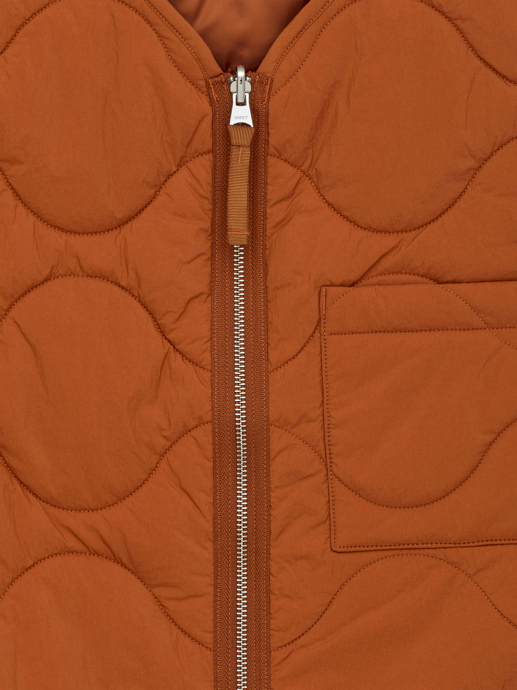 2-in-1 Quilted Liner Vest - Rust - Regular fit - Men - StillMedia/DescriptiveDetail - 3