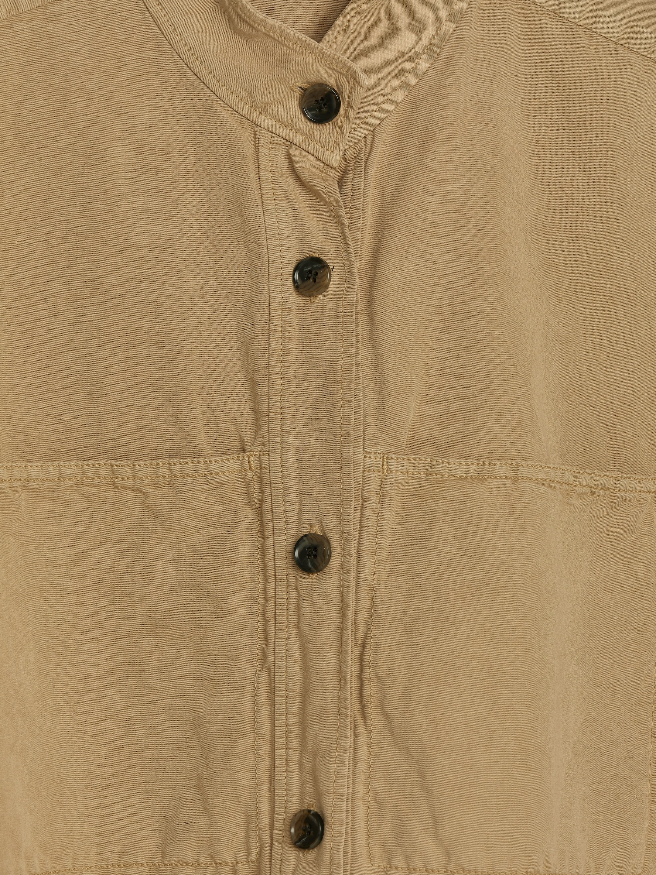 Cotton-Linen Overshirt - Beige - Relaxed fit - Women - StillMedia/DescriptiveDetail - 1