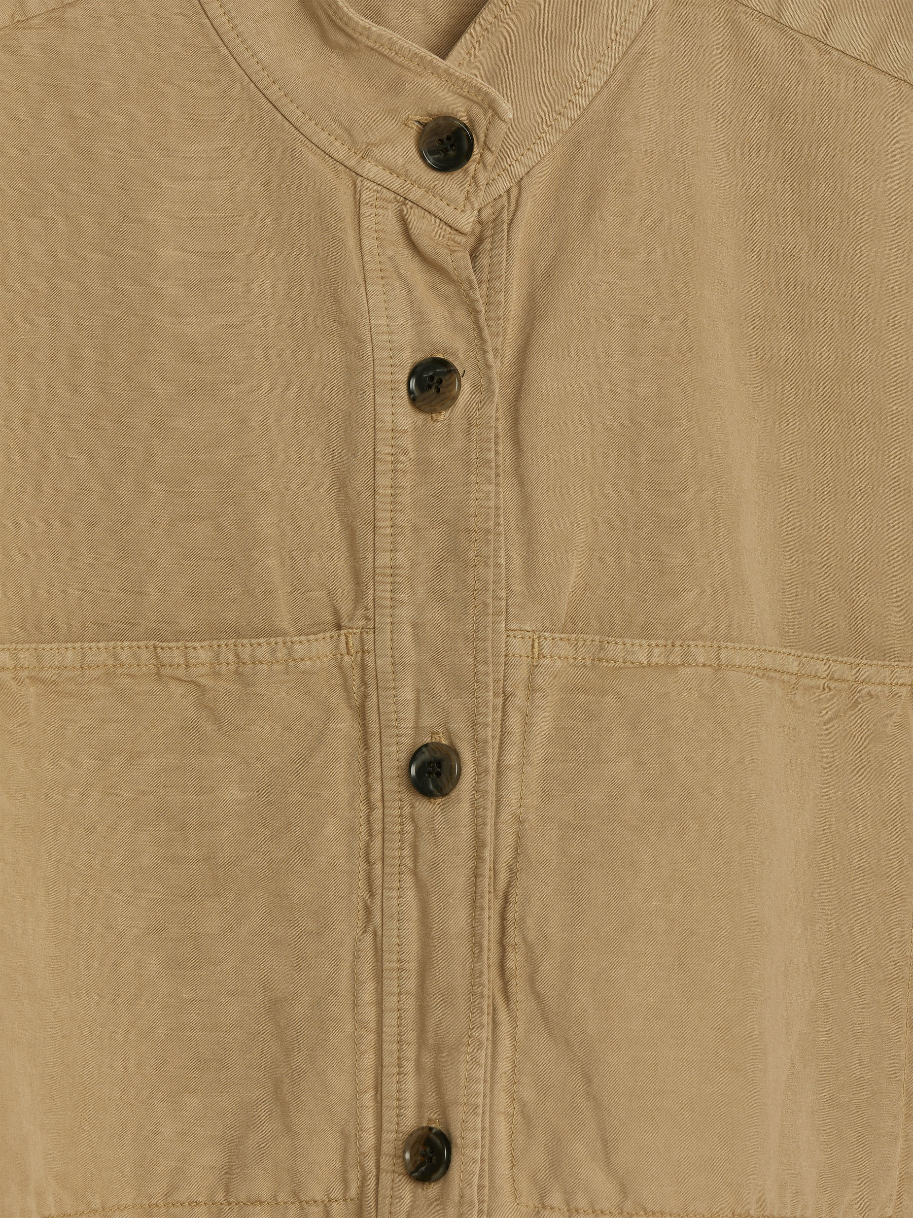 Cotton-Linen Overshirt - Beige - Relaxed fit - Women - StillMedia/DescriptiveDetail - 1