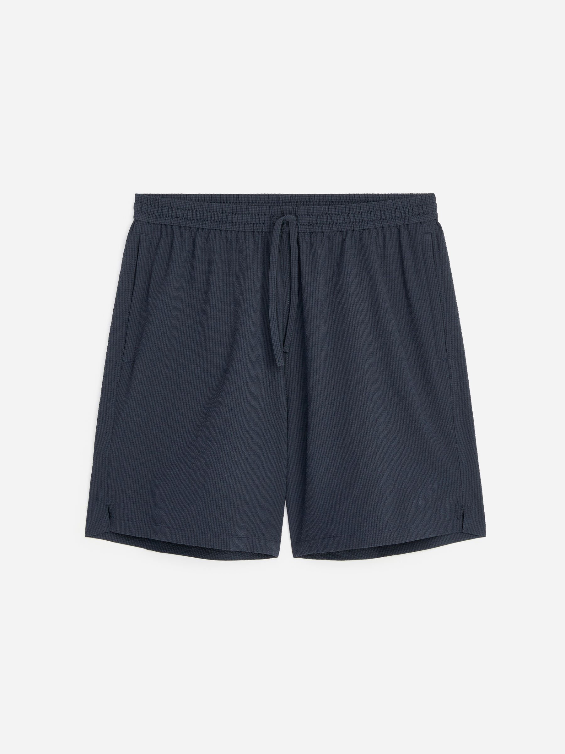 Short technique en seersucker - Bleu marine foncé - Regular fit - Homme - StillMedia/DescriptiveStillLife - 1
