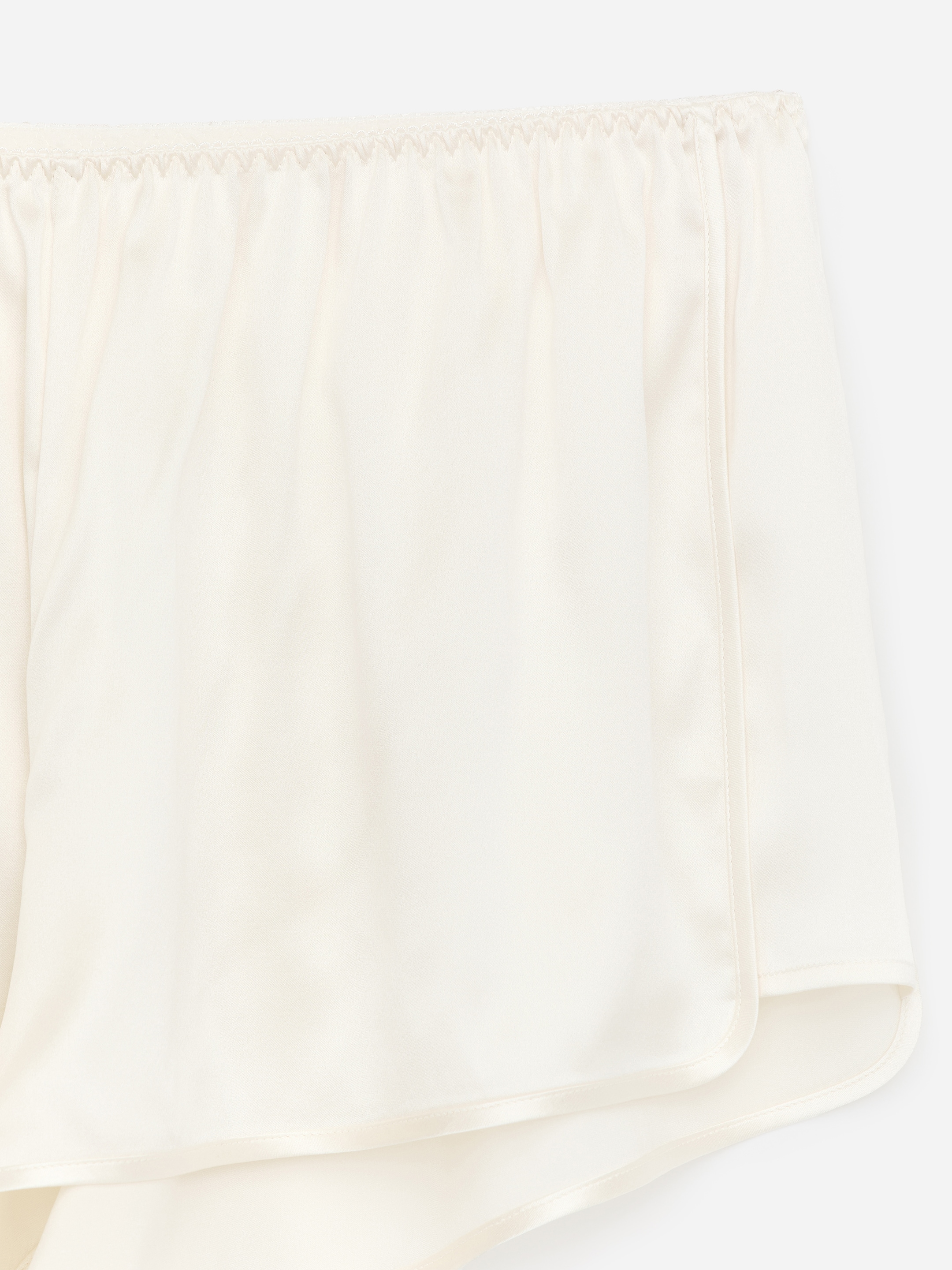 Stretch Silk Shorts - Off White - Regular fit - Women - StillMedia/DescriptiveDetail - 2