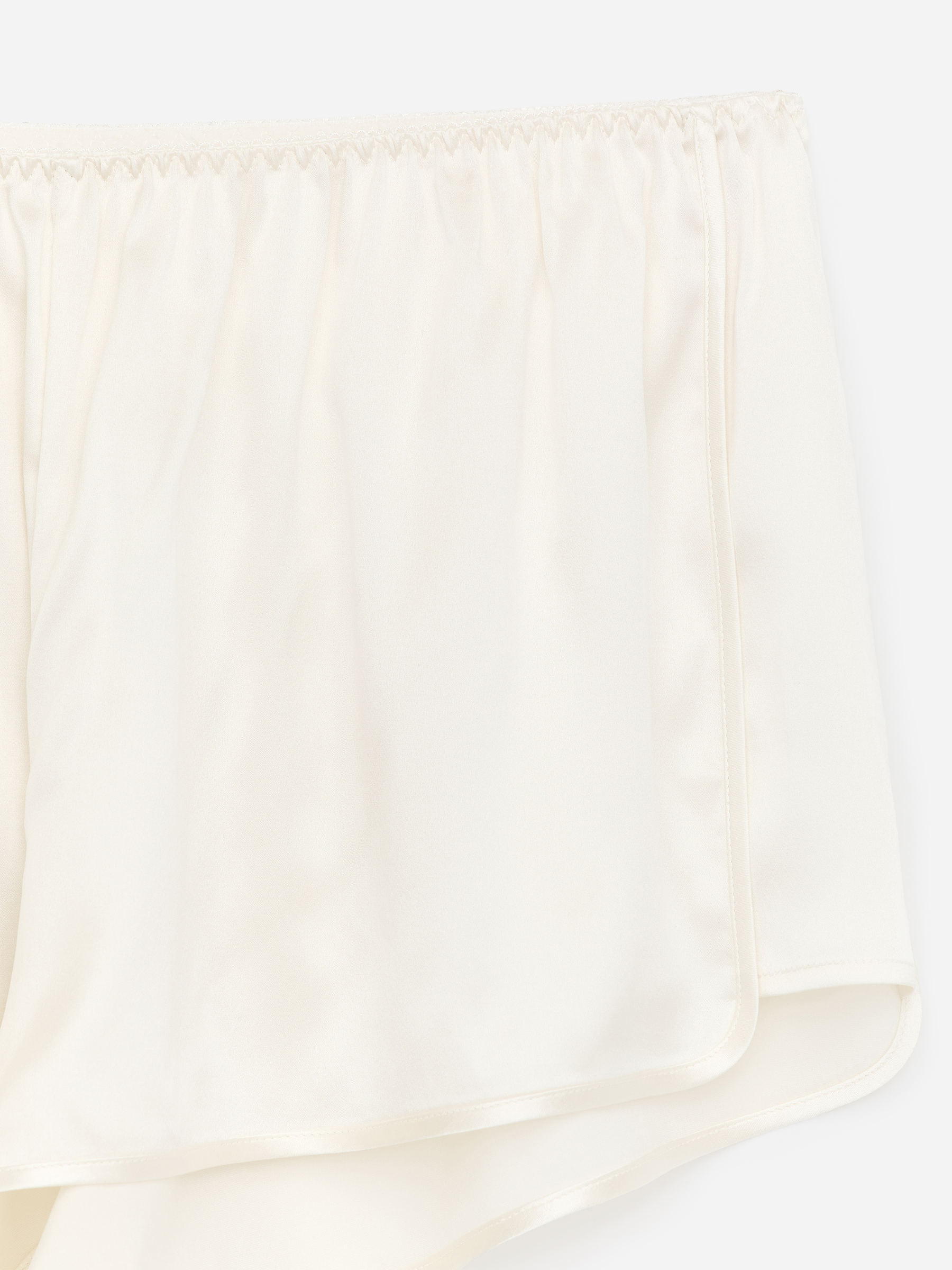 Stretch Silk Shorts - Off White - Regular fit - Women - StillMedia/DescriptiveDetail - 2