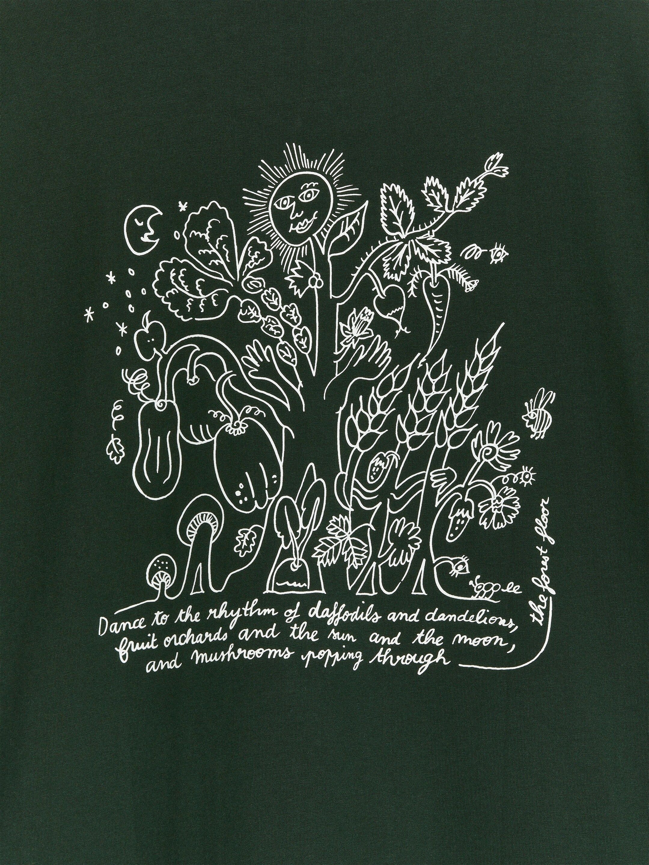 Ver imagen más grande: Camiseta con estampado ARKET CAFÉ - Verde oscuro/blanco - HOMBRE | H&M ES 4