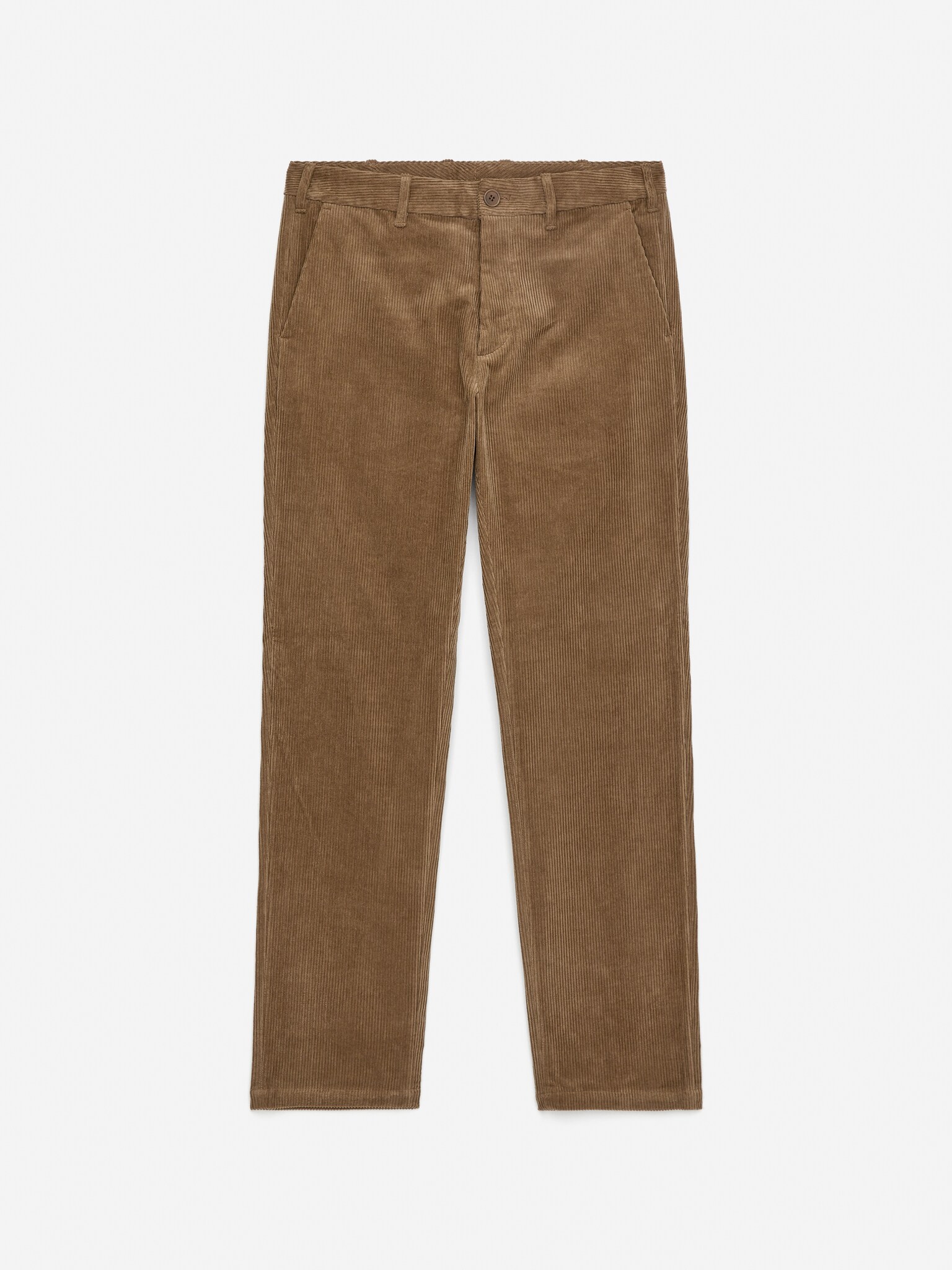 Pantalon chino droit en velours côtelé - Beige foncé/Noir/Bleu foncé/Noir - 2