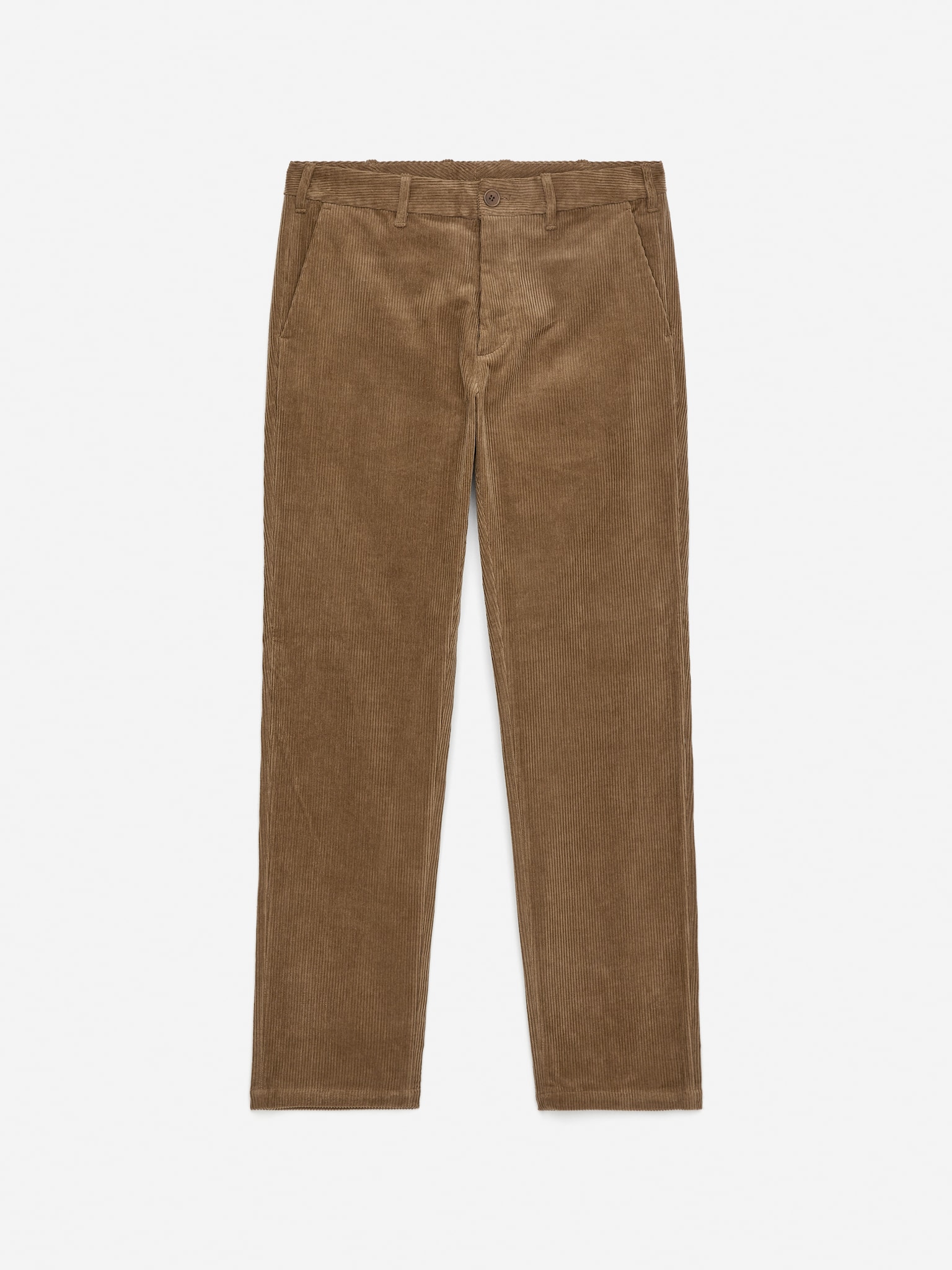 Straigh-Fit Corduroy Chinos - Dark Beige/Dark Blue