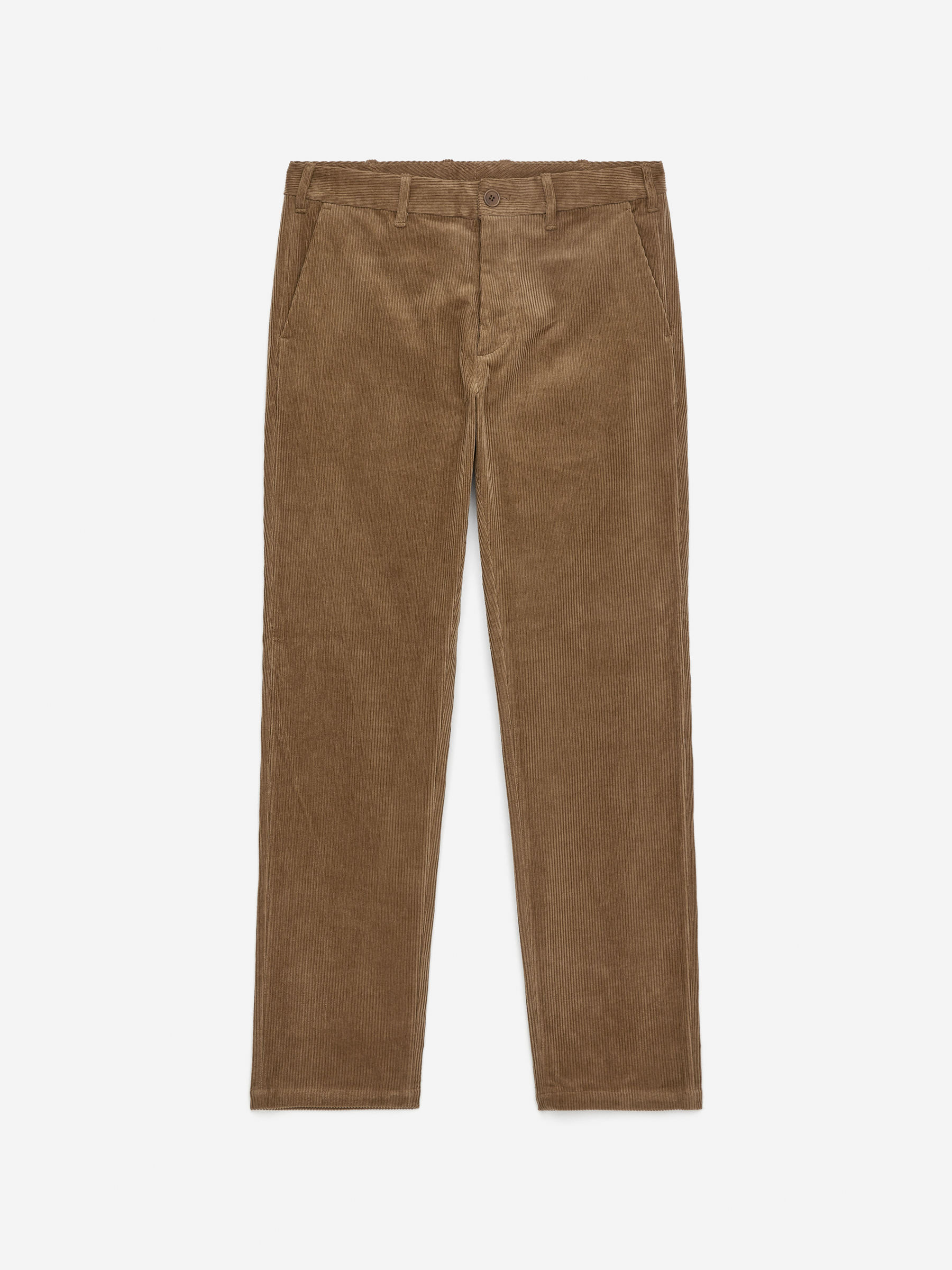 Straigh-Fit Corduroy Chinos-#9D7F63-12696