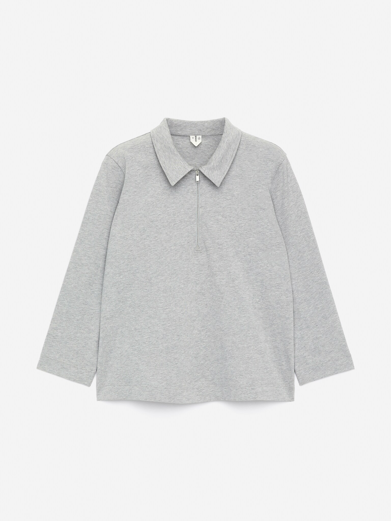 Haut demi-zippé - Gris chiné/Noir - 2