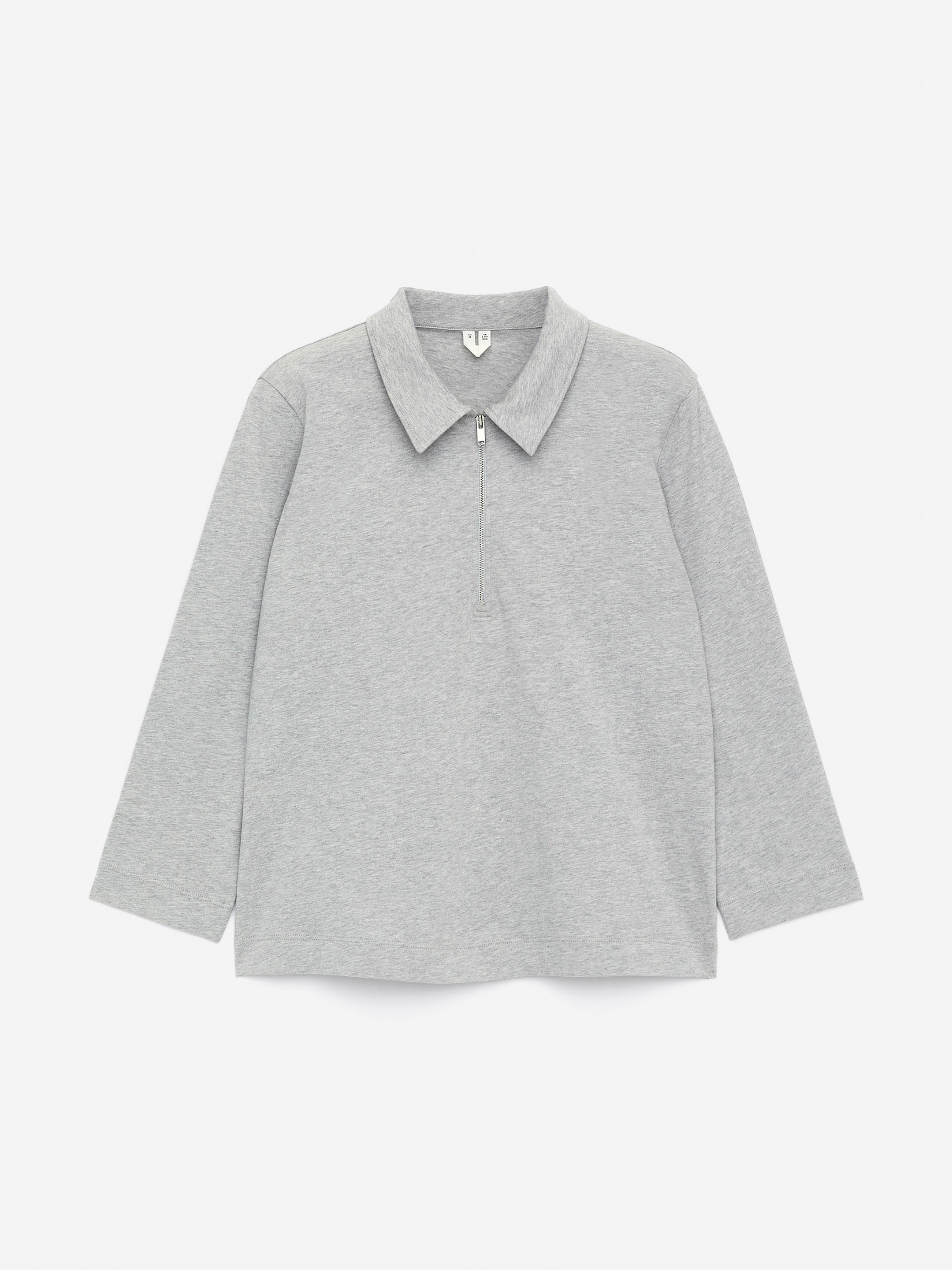 Top con media cremallera-Grey-15949