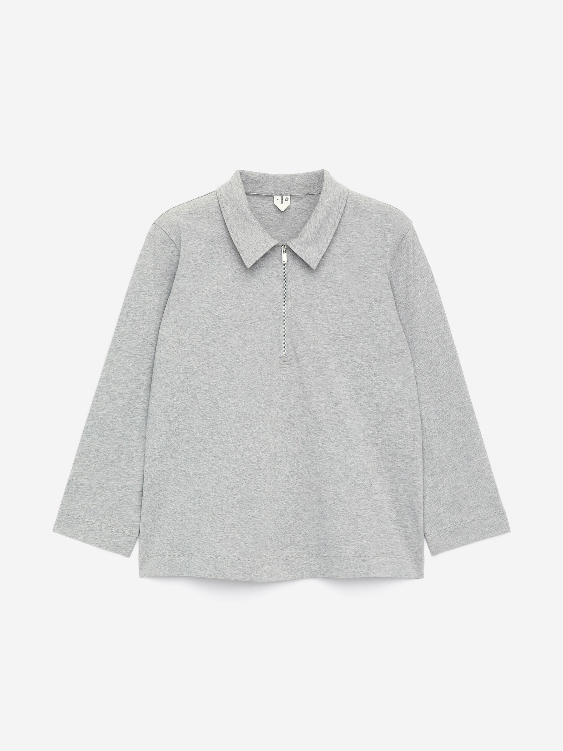 Half-Zip Top - Grey Melange - Slim fit - Women - StillMedia/DescriptiveStillLife - 2