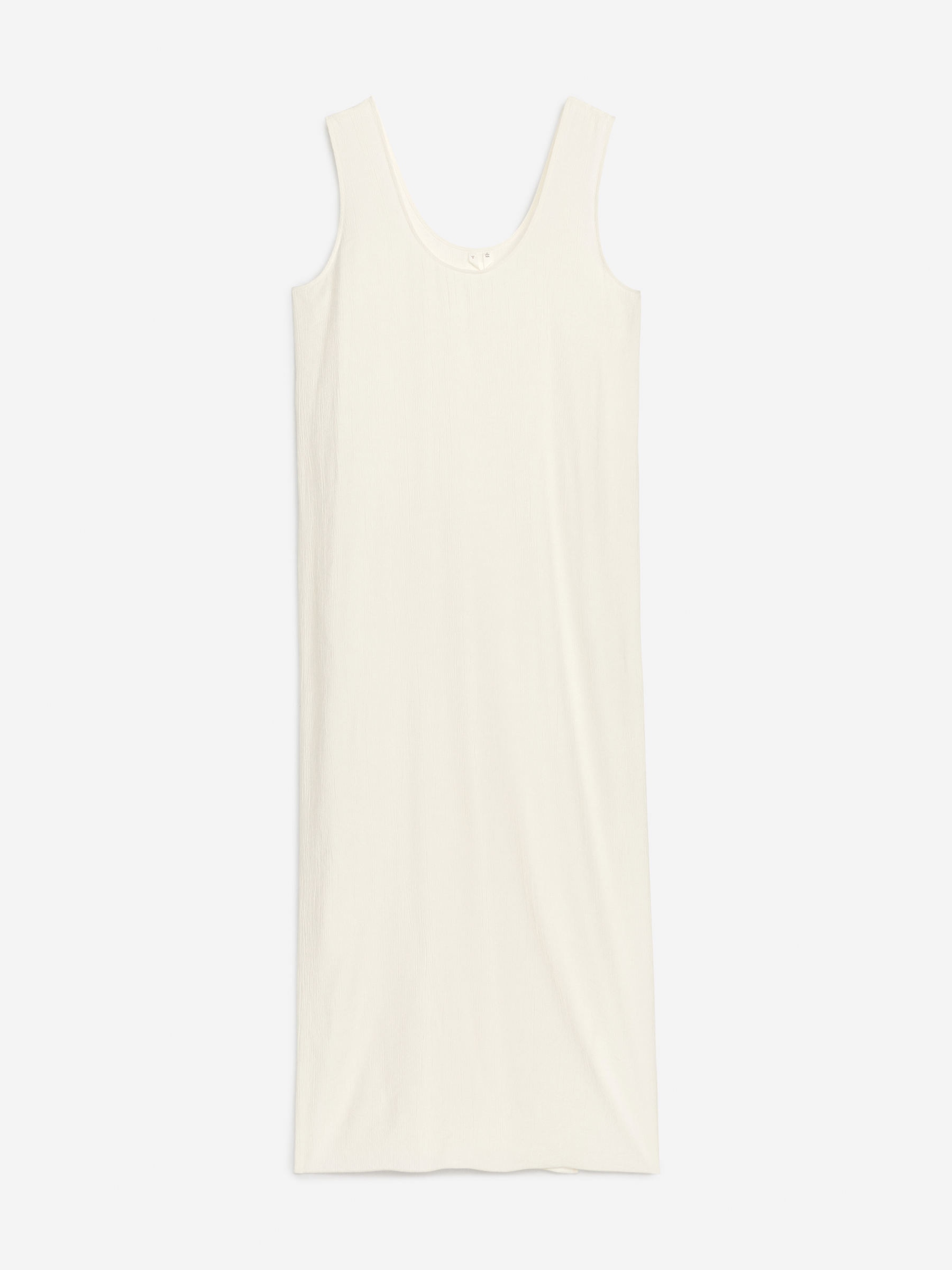 Vestido largo arrugado-#F4F3E9-7182