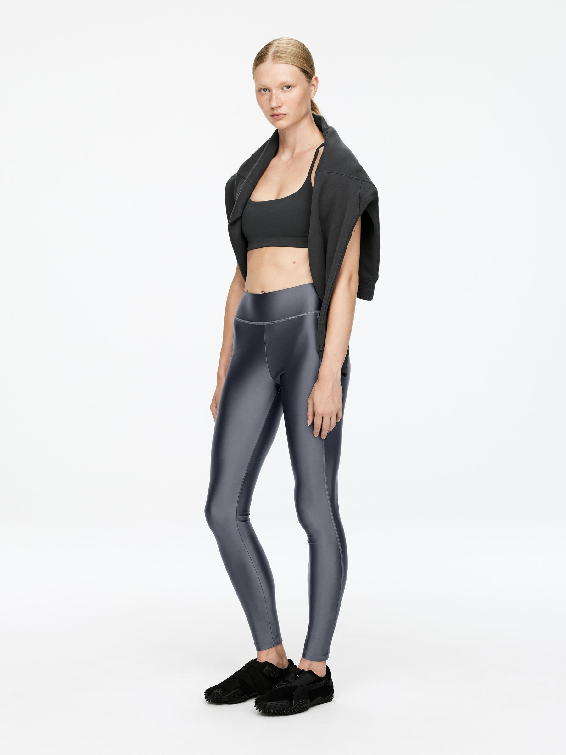 Leggings brillants - Gris foncé - Femme - StillMedia/Lookbook - 6