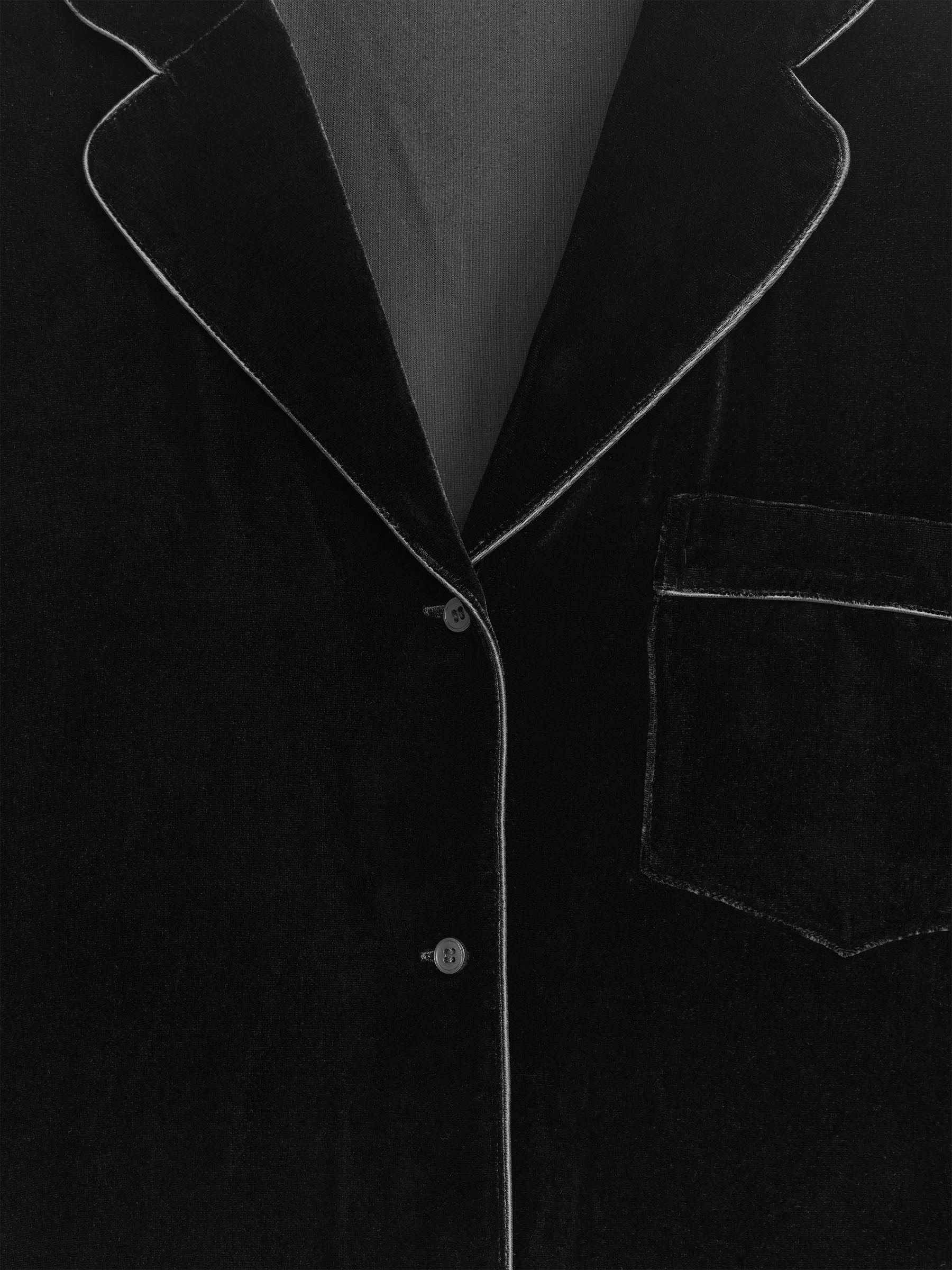 Samtbluse - Schwarz - Regular Fit - Damen - StillMedia/DescriptiveDetail - 2