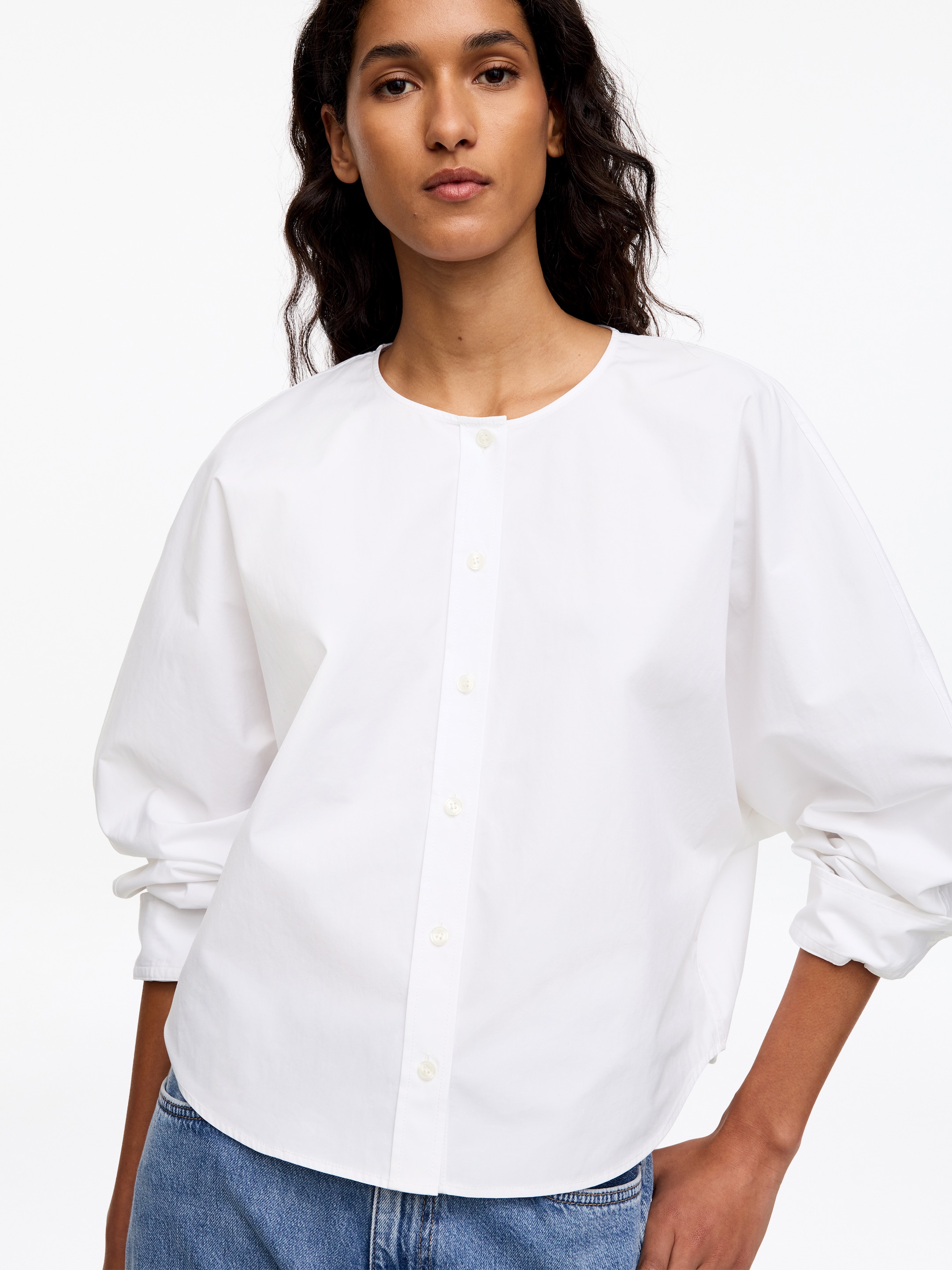 Hemd aus Baumwoll-Popeline - Weiß - Regular Fit - Women - StillMedia/Lookbook - 4
