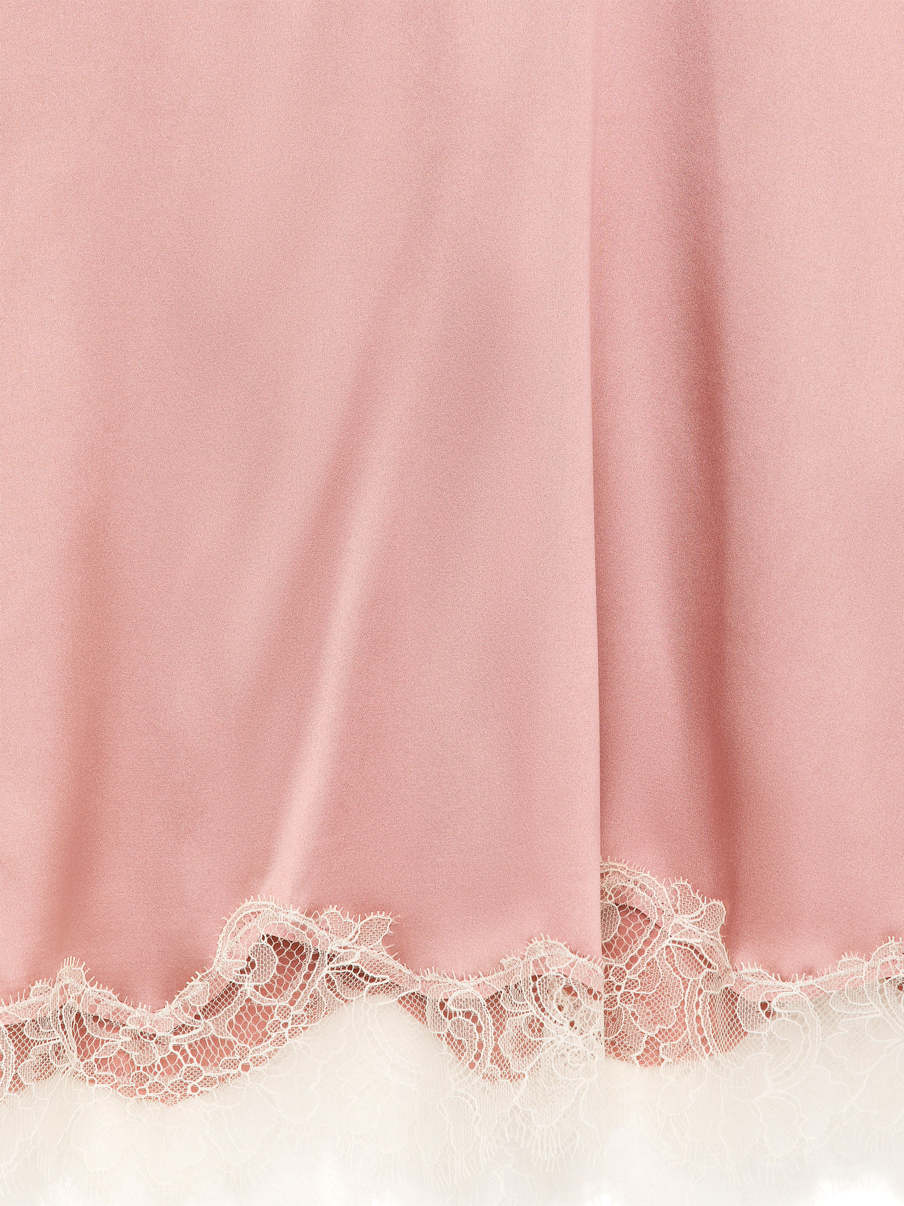 Lace-Detail Silk-Blend Top - Light Pink - Loose fit - Women - StillMedia/DescriptiveDetail - 1