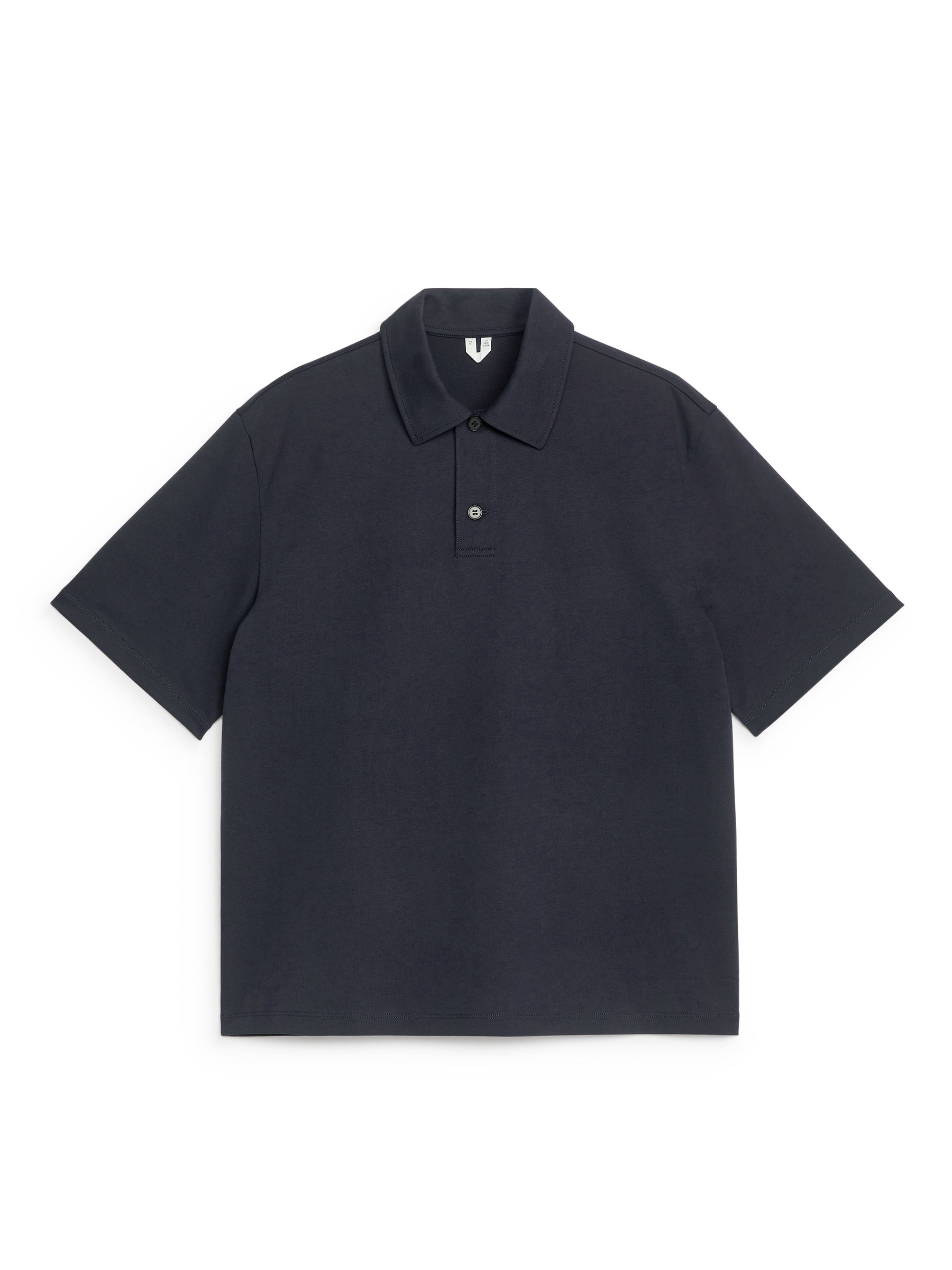 Cotton Polo Shirt - Dark Blue - Loose fit - Men - StillMedia/DescriptiveStillLife - 2