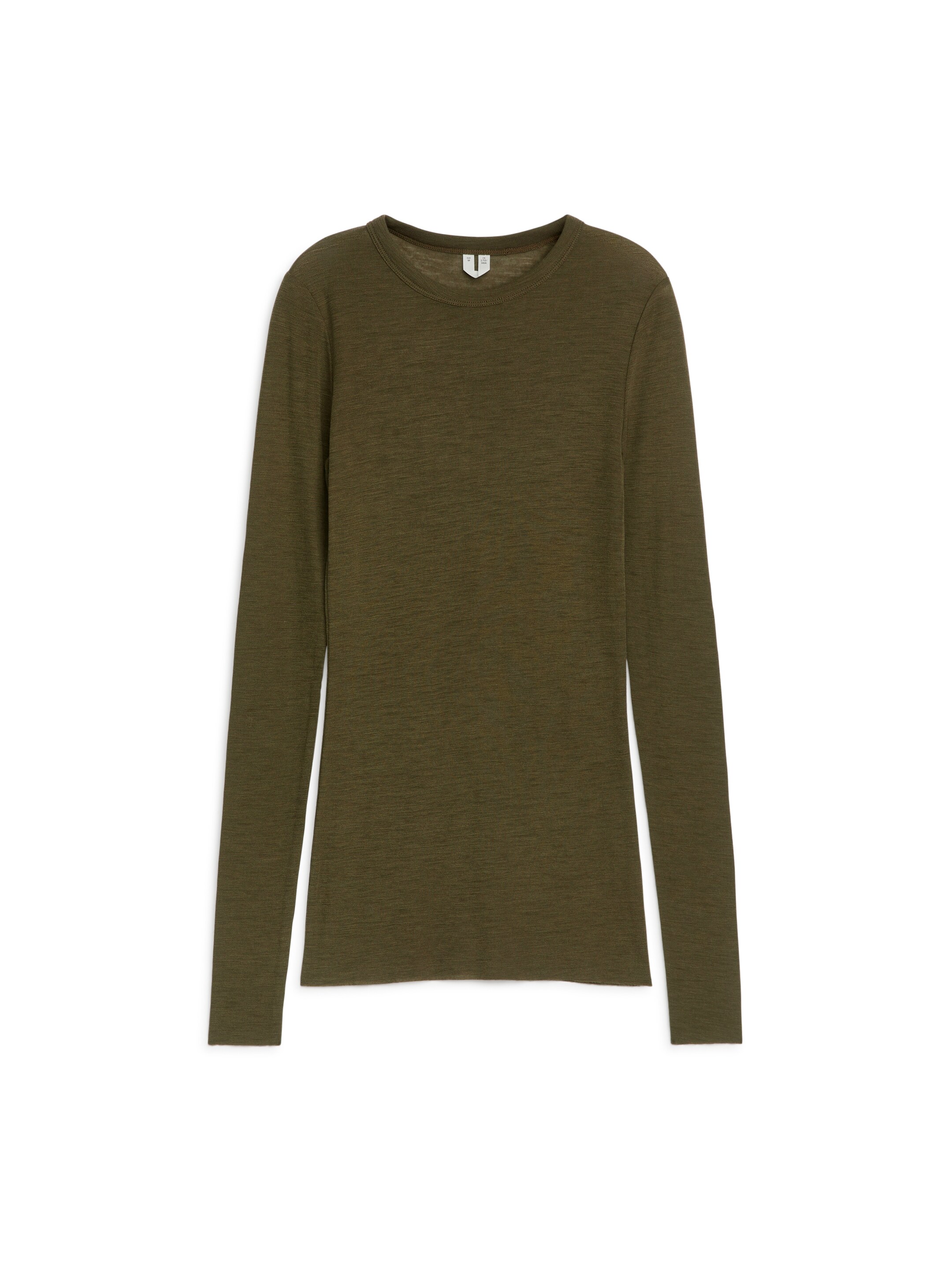 View larger image: Long-Sleeved Merino Top - Dark Green - Ladies | H&M GB 1