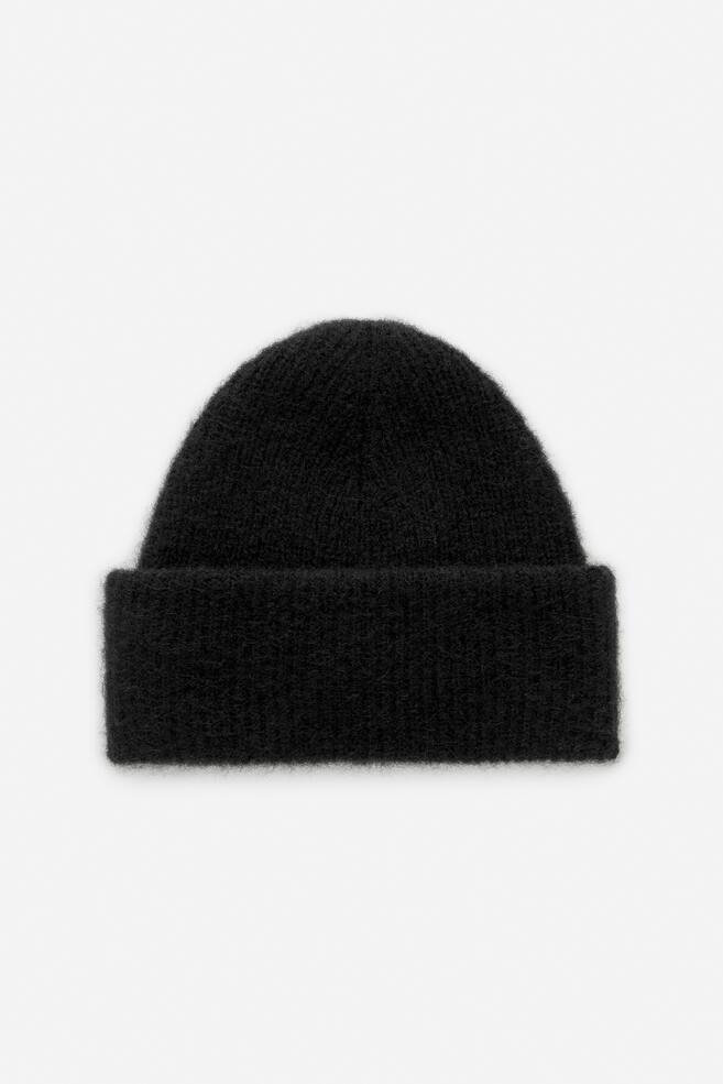 Alpaca-Wool Blend Beanie - Black/Dusty Blue/Beige/Dark Grey/Green - 1