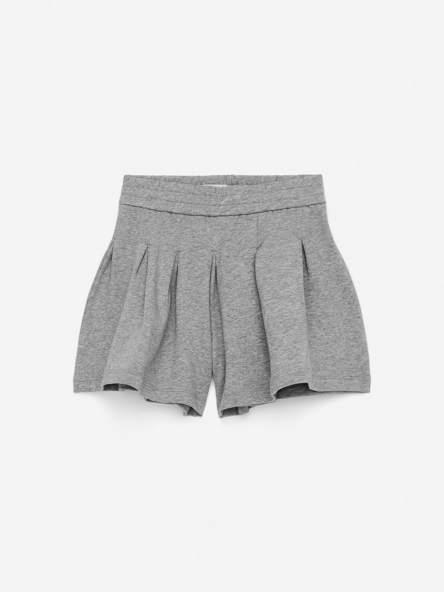 Pleated Skirt-Shorts - Grey