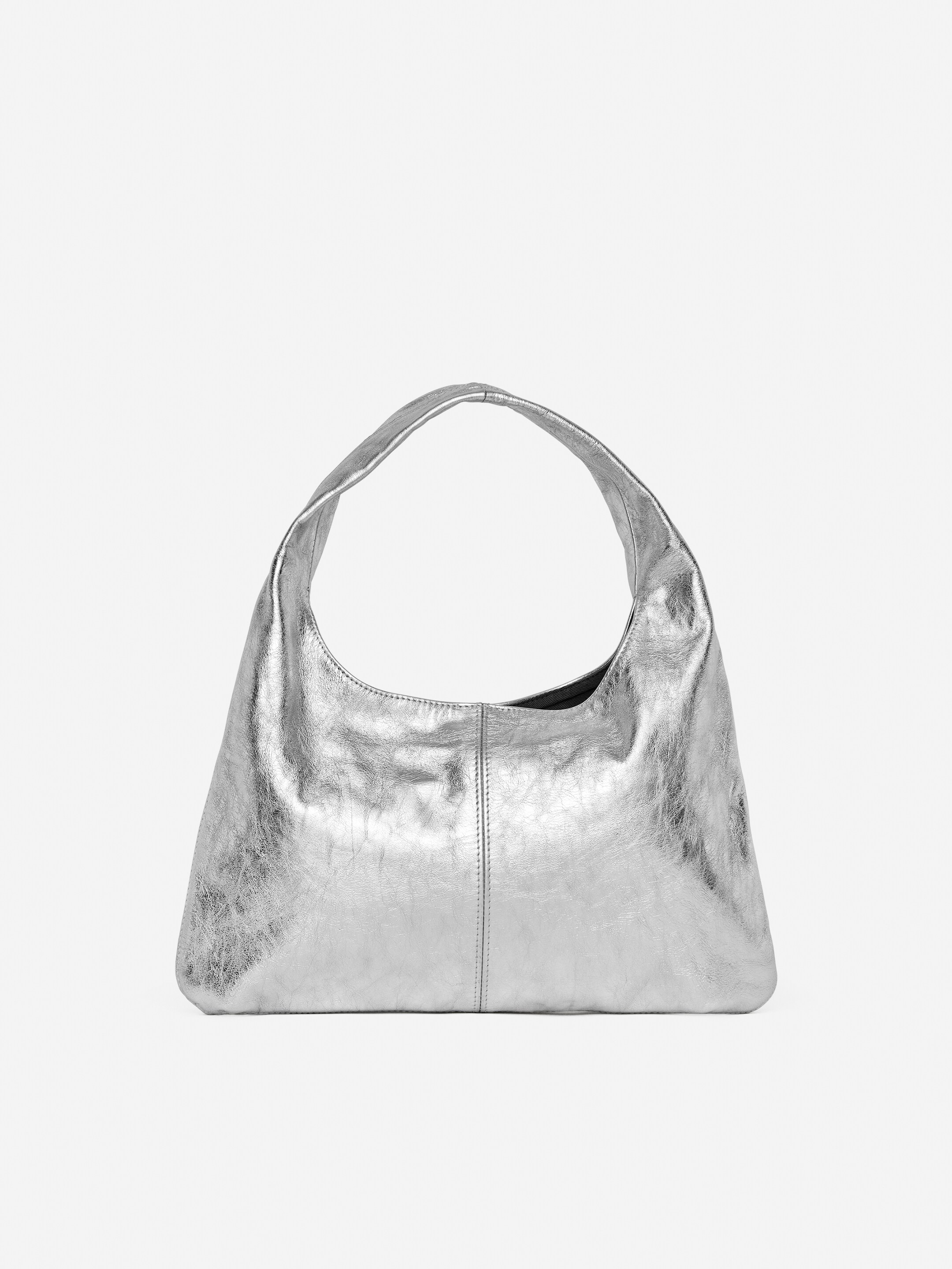 Grotere afbeelding bekijken: Soepele leren tas - Zilver - DAMES | H&M NL 3