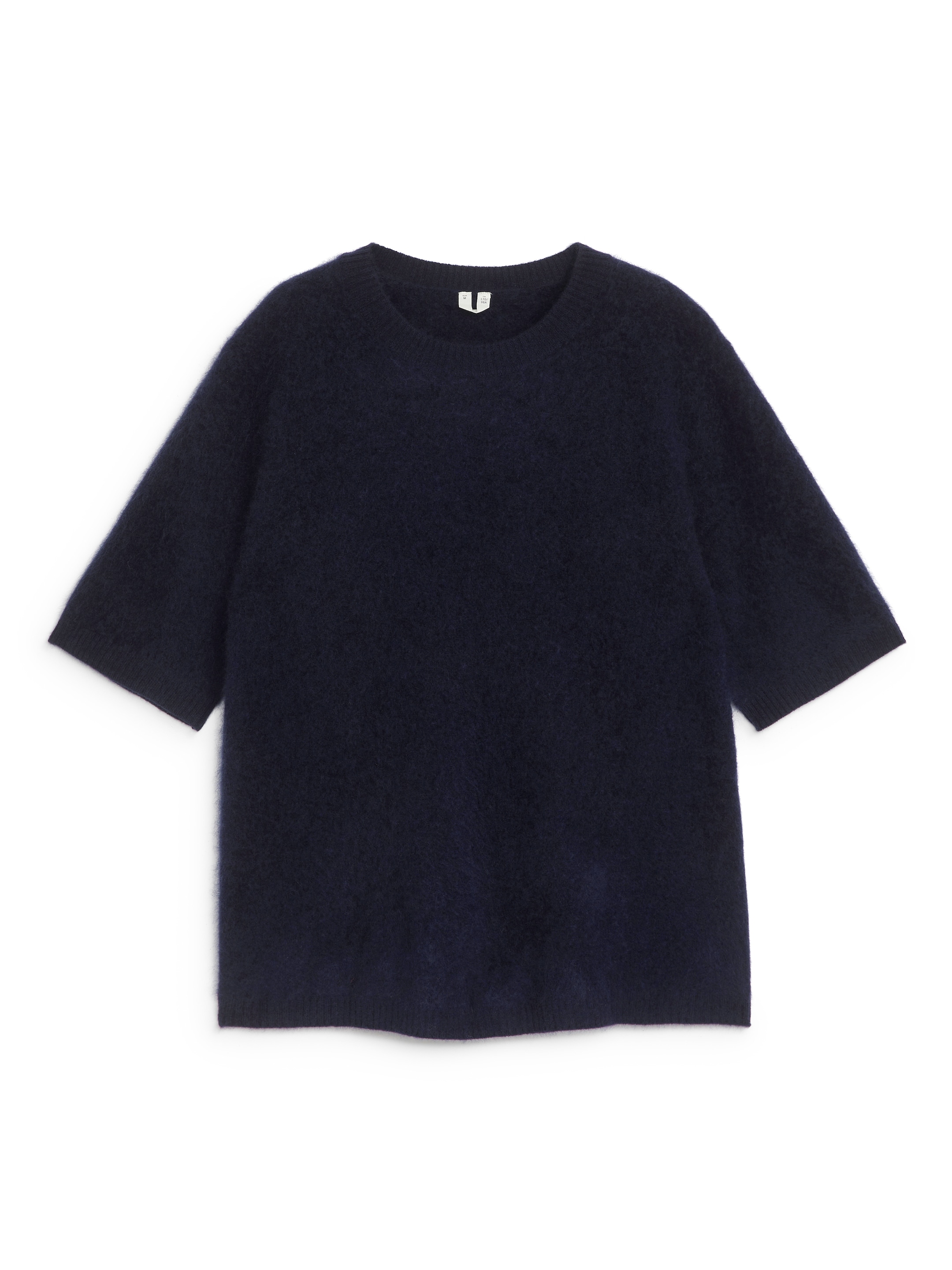 T-shirt in lana lavorata a maglia-#191926-13003