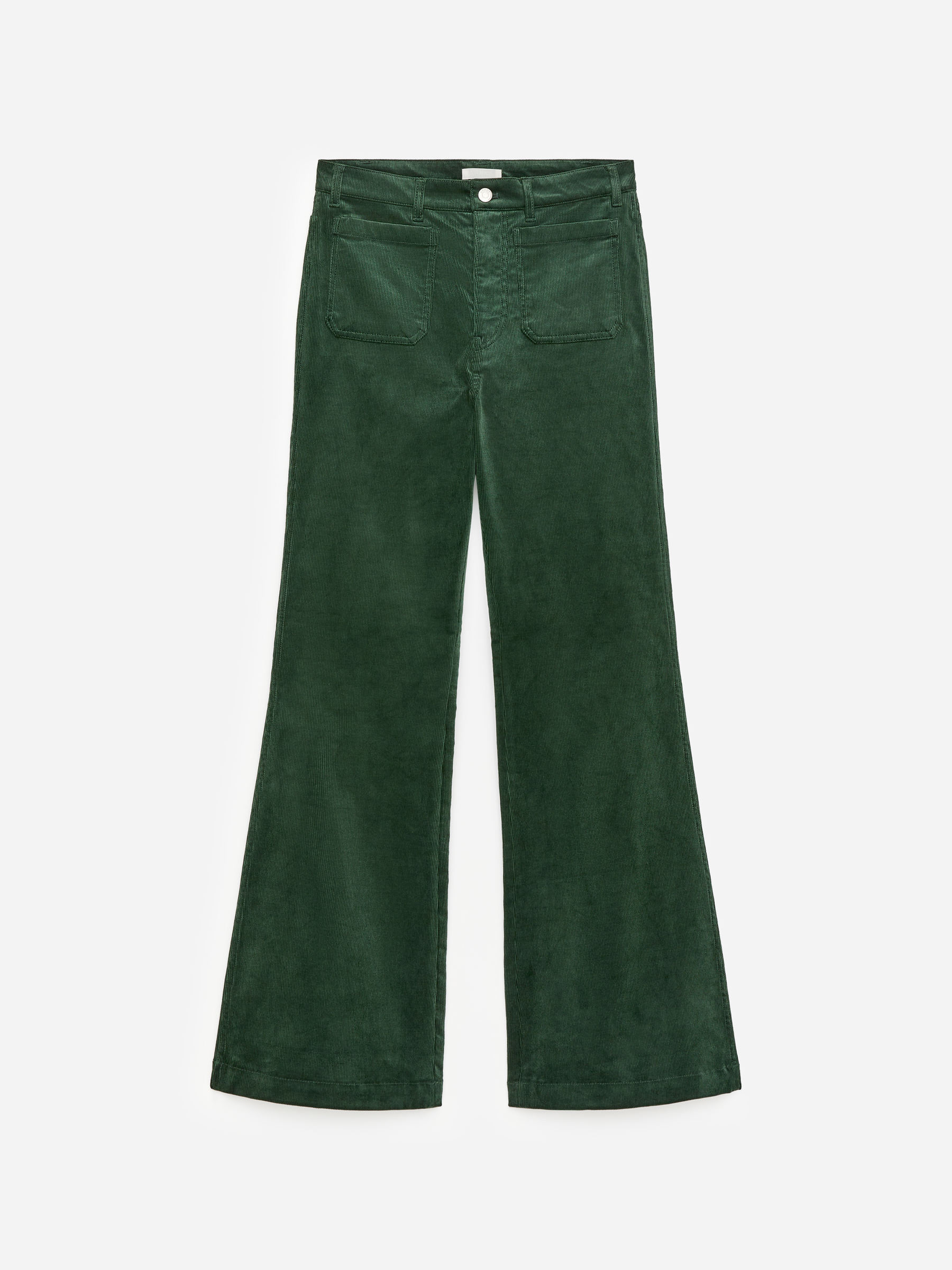 LUPINE Flared Corduroy Jeans - Dark Green - Slim fit - Women - StillMedia/DescriptiveStillLife - 2