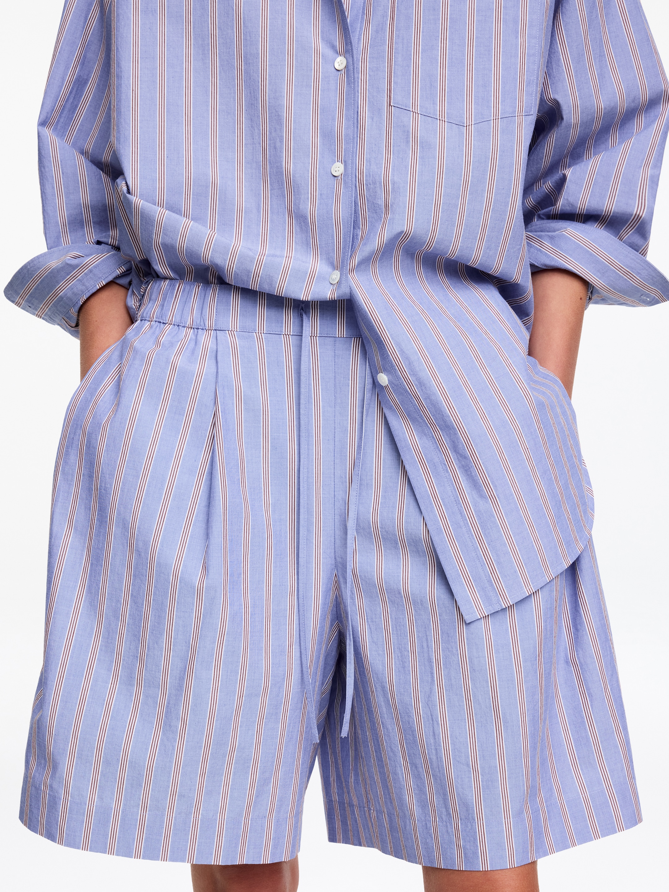 Cotton Culottes - Blue - Relaxed fit - Women - StillMedia/Lookbook - 2